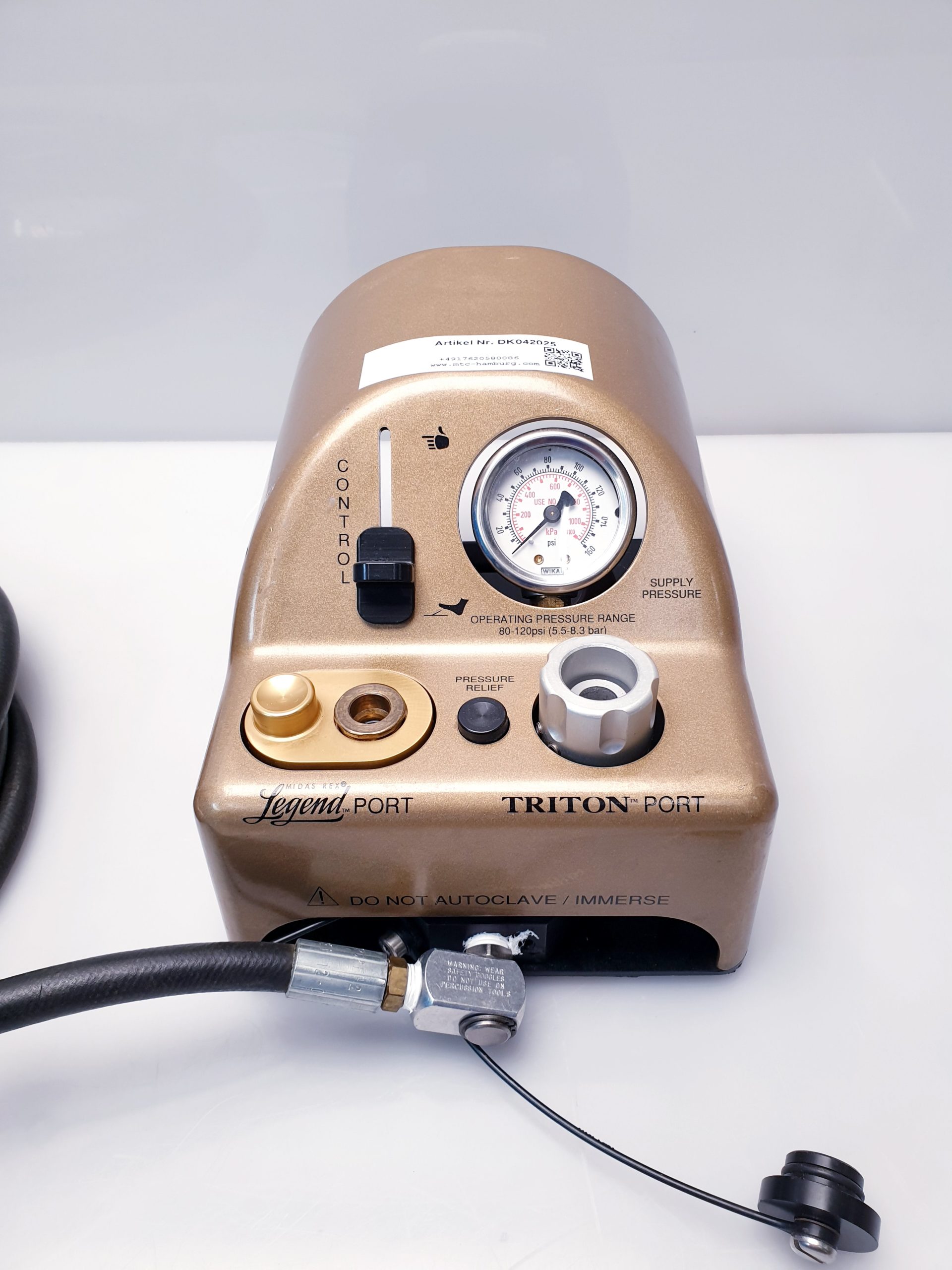 Medtronic Midas Rex Legend Pneumatic Contrrol – Triton PORT Legend PORT thumbnail 7