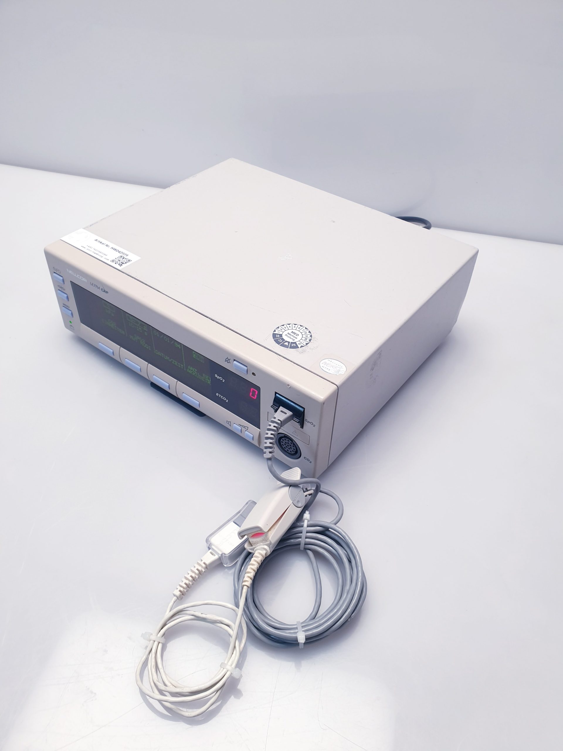 NELLCOR N6000 Ultra Cap SpO2 oximeter ETCO2 Capnograph Multiparameter Monitor thumbnail 9