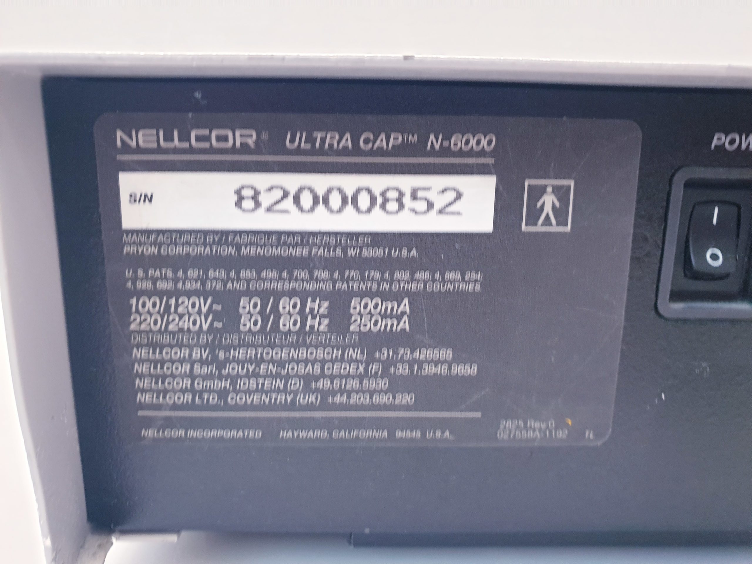 NELLCOR N6000 Ultra Cap SpO2 oximeter ETCO2 Capnograph Multiparameter Monitor thumbnail 12