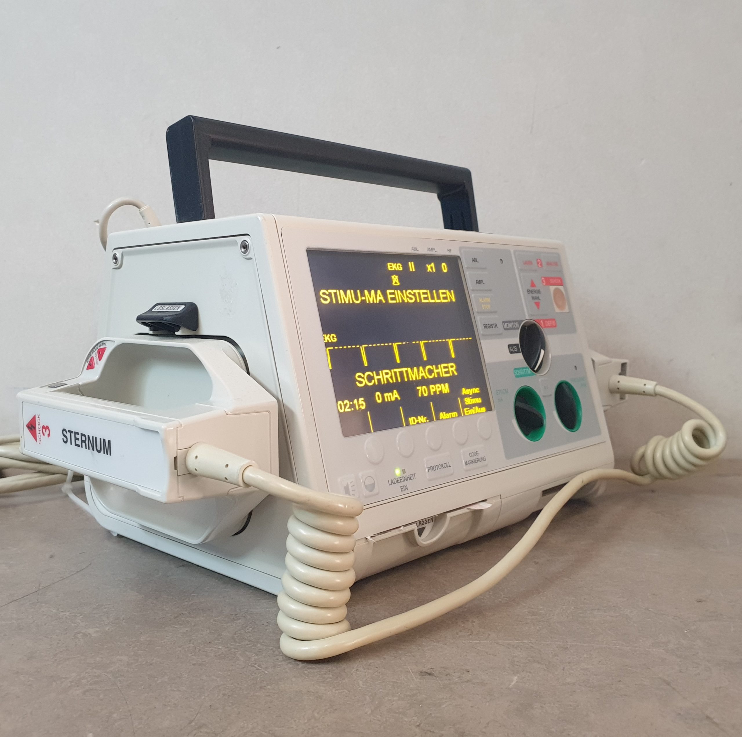ZOLL M-Series biphasischer Defibrillator, inkl. Pacemaker, EKG, Drucker, Analyse, Akku thumbnail 6