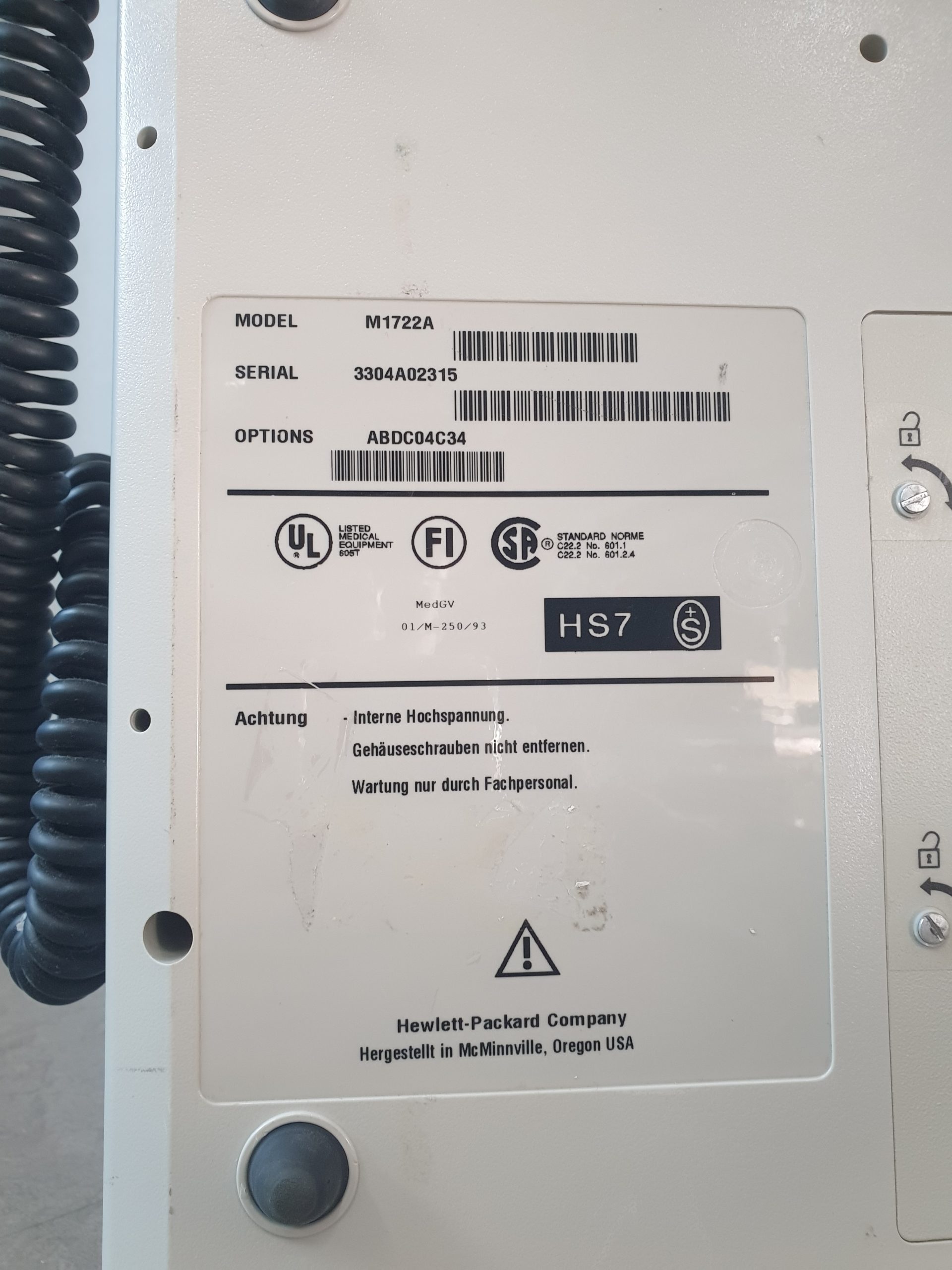 Hewlett Packard CodeMaster XL M1722A thumbnail 6