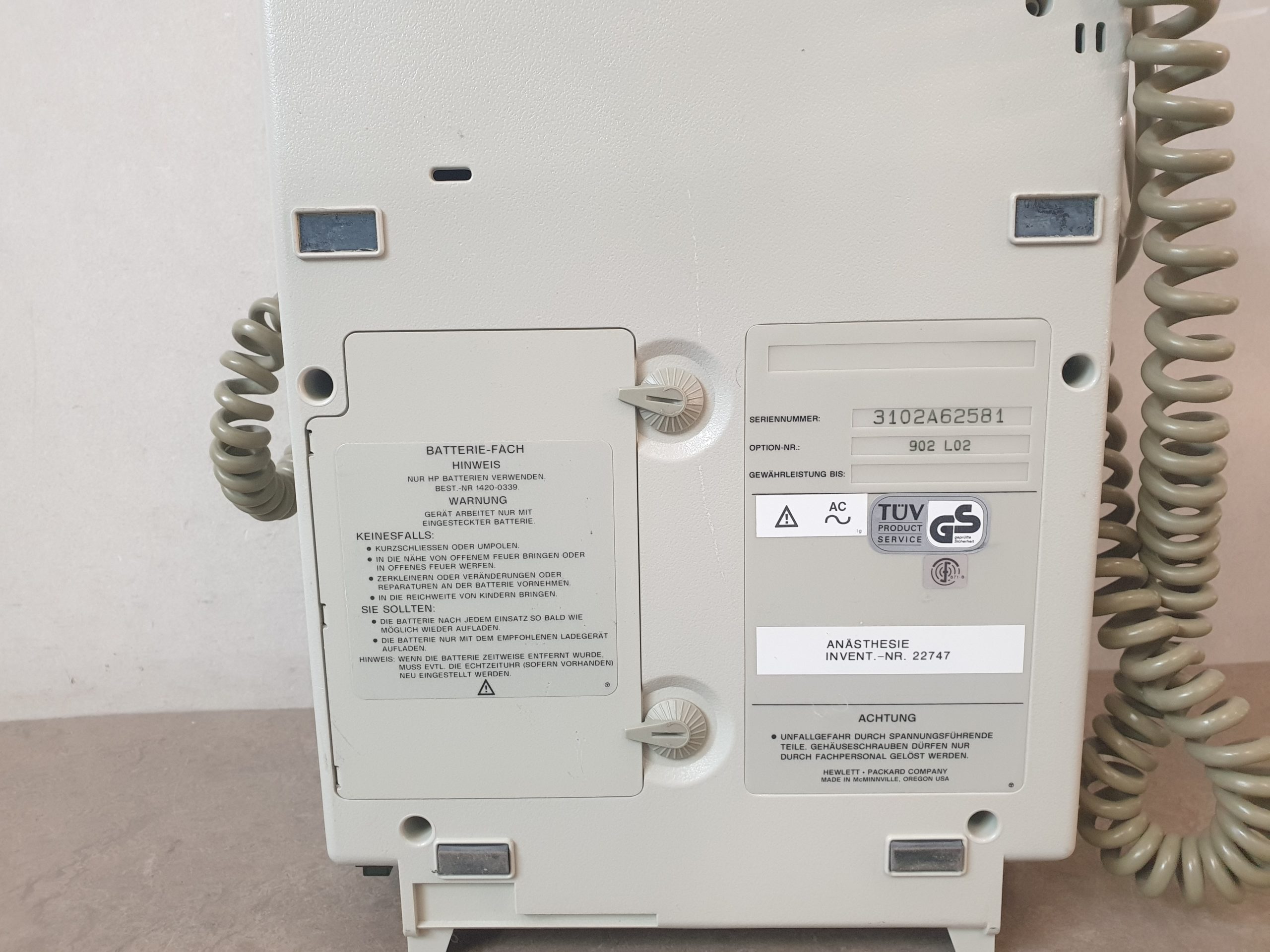 HP 43120A Defi Defibrillator 360 Joule + EKG Anschluss thumbnail 6