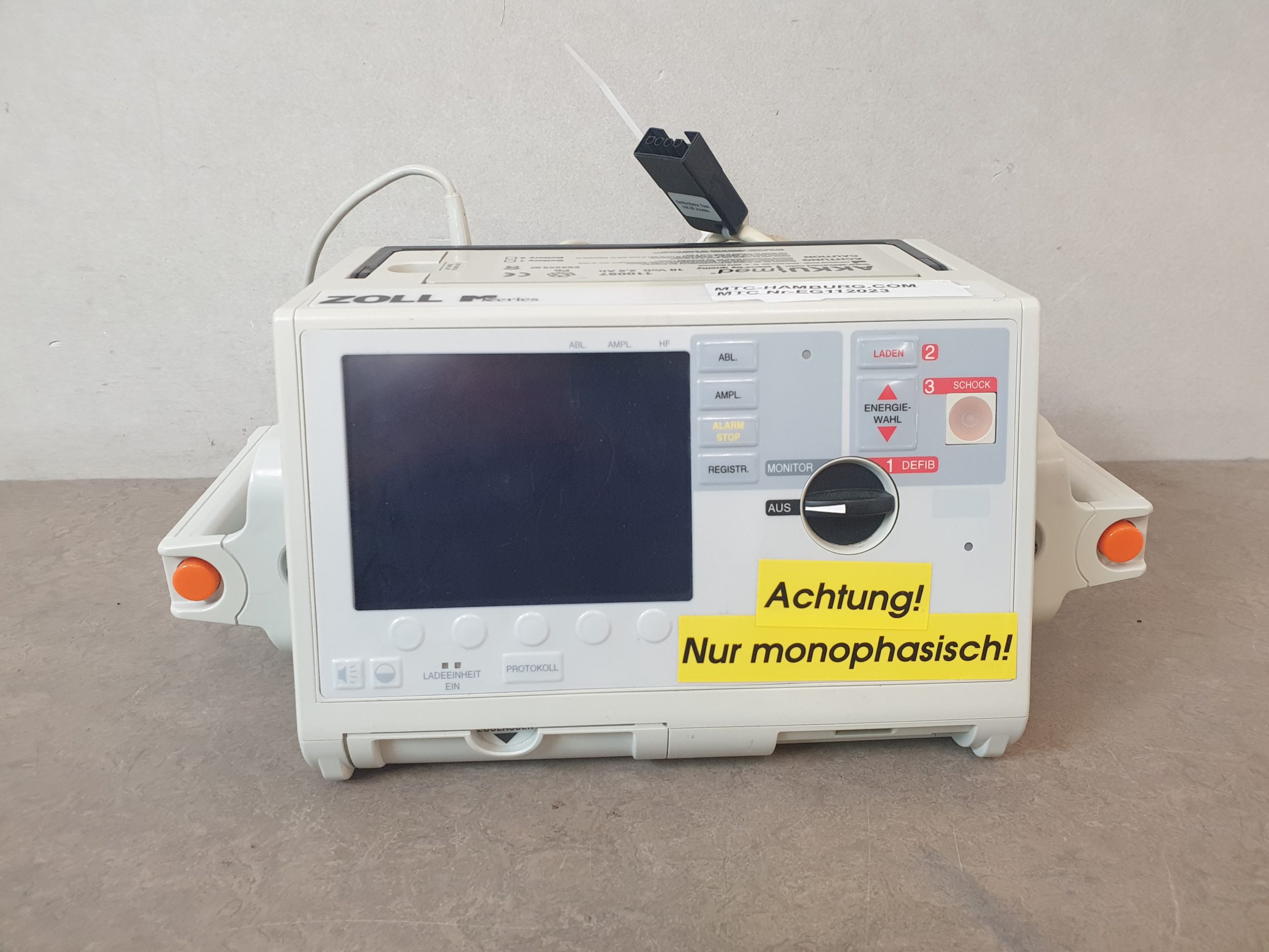 ZOLL M-Series biphasischer Defibrillator, inkl. Pacemaker, EKG, Drucker, Analyse, Akku thumbnail 2