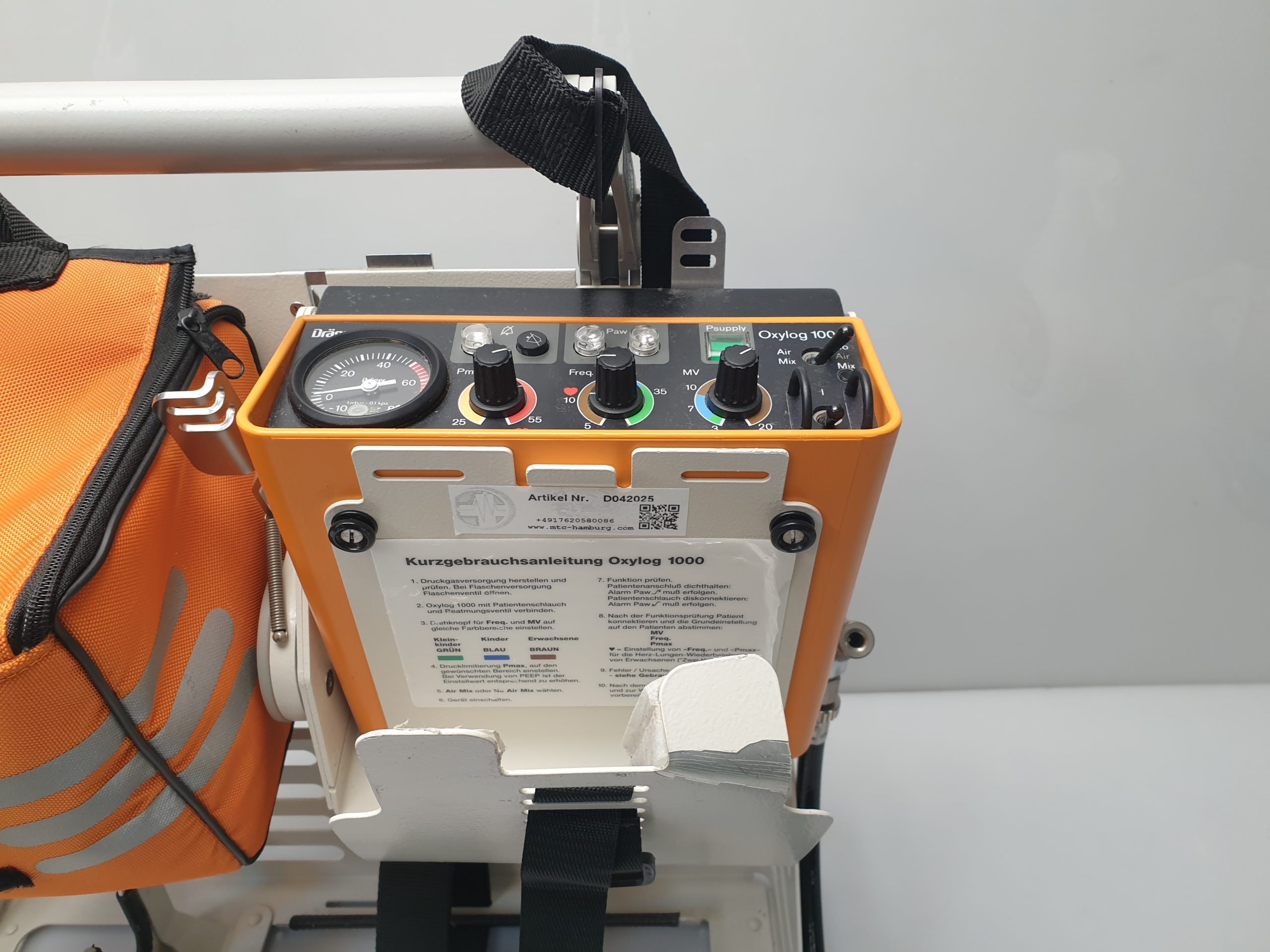 Dräger – Draeger Oxylog 1000 Beatmungsgerät – Notfallbeatmungsgerät thumbnail 3