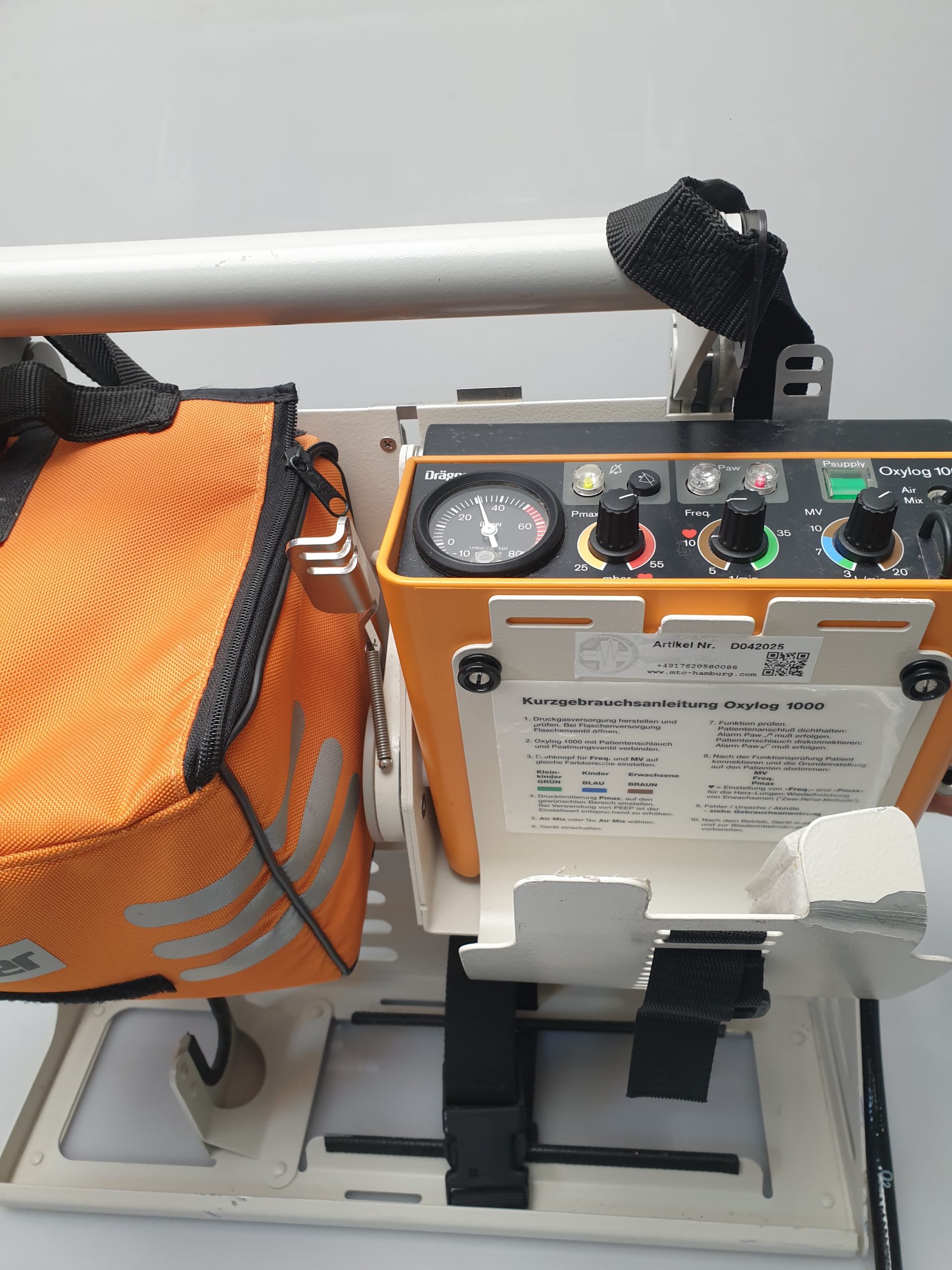 Dräger – Draeger Oxylog 1000 Beatmungsgerät – Notfallbeatmungsgerät thumbnail 5