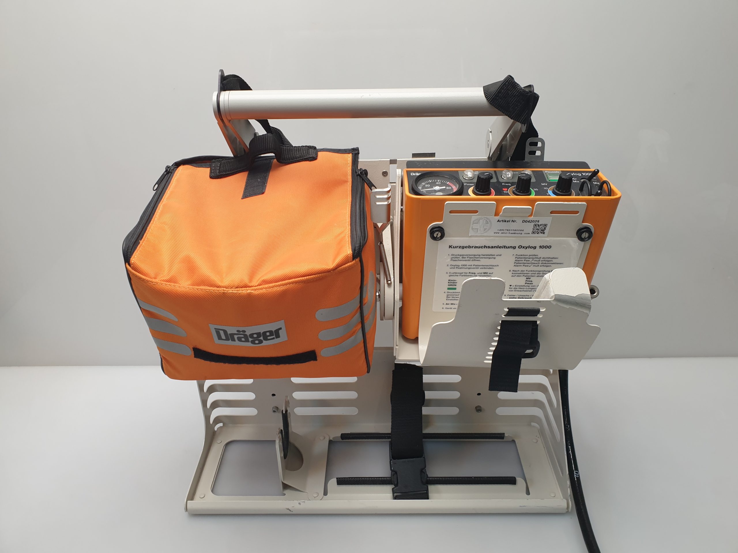 Dräger – Draeger Oxylog 1000 Beatmungsgerät – Notfallbeatmungsgerät thumbnail 6