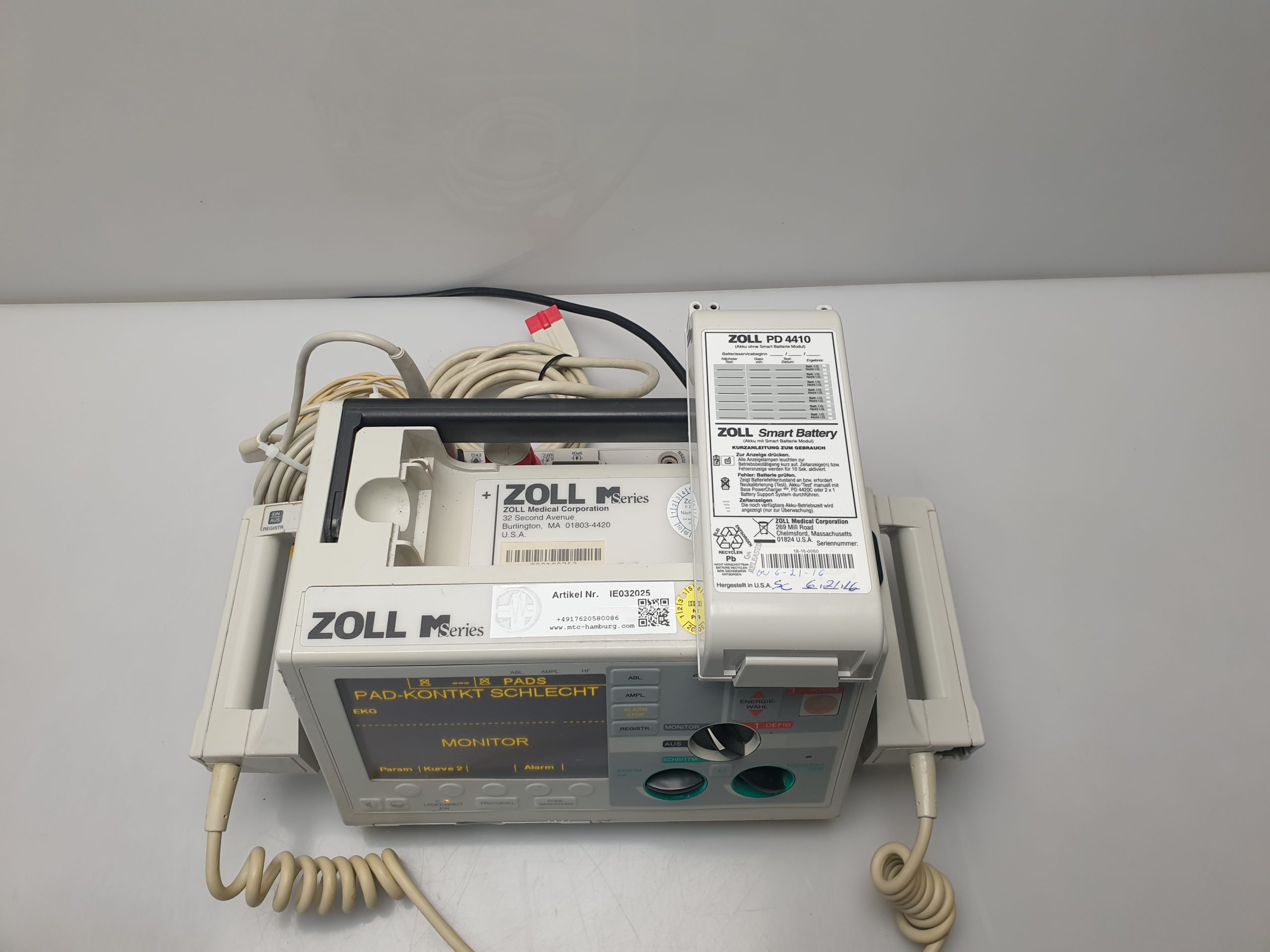 Zoll M series Defibrillator Defi mit Batterie thumbnail 12