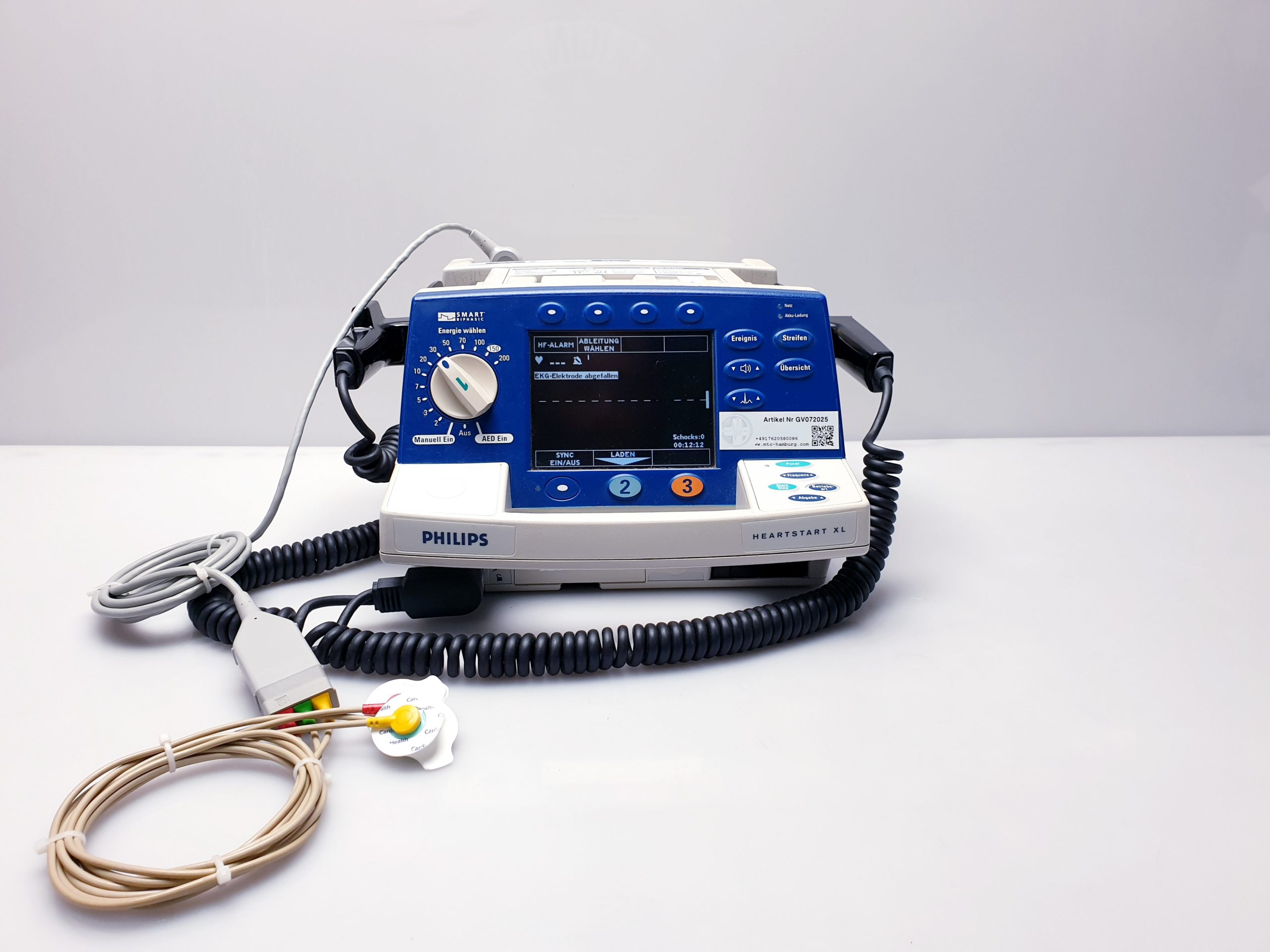 Philips Heartstart XL Biphasic Defibrillator with ECG Monitoring thumbnail 3