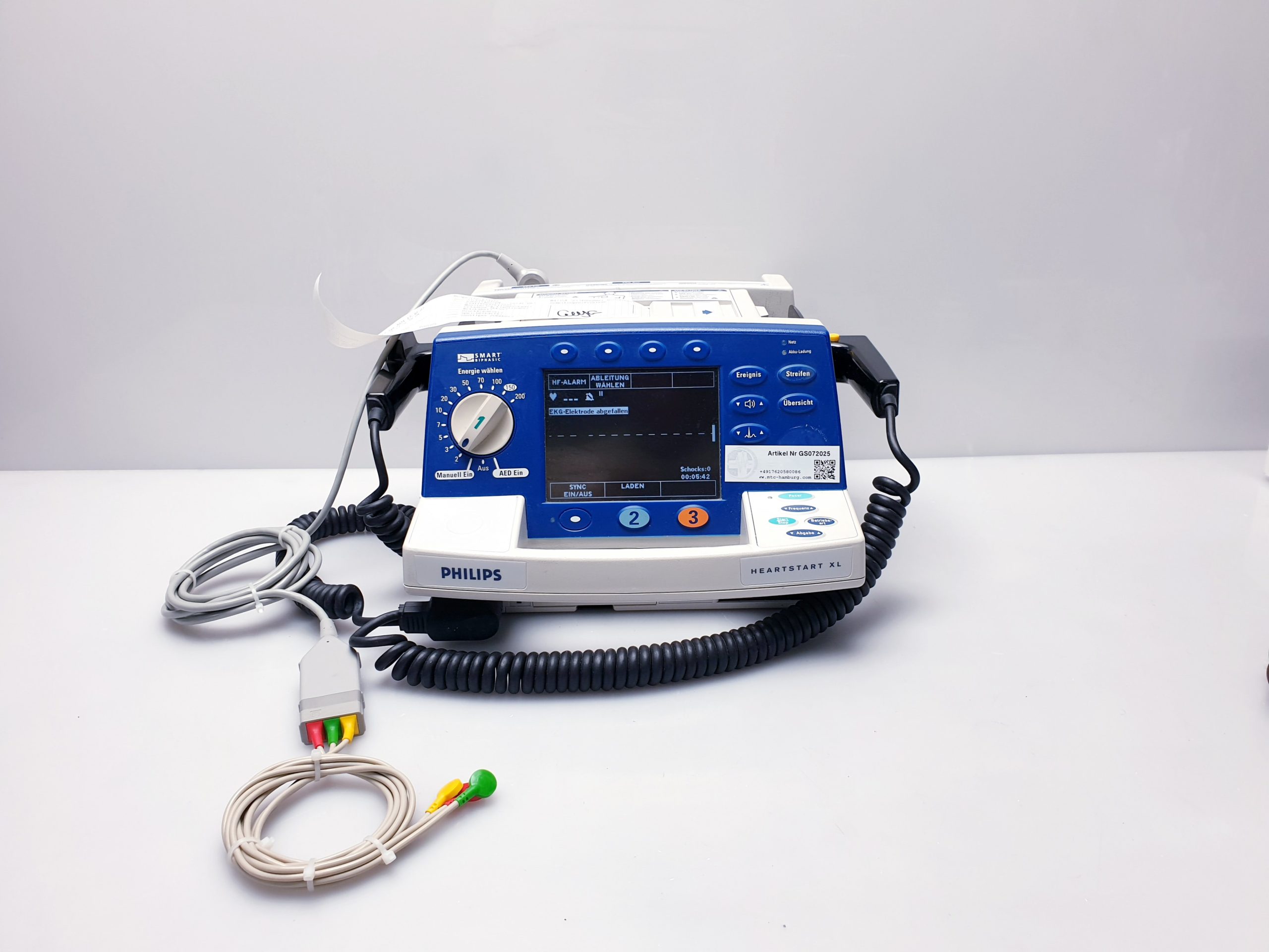 Philips Heartstart XL Biphasic Defibrillator with ECG Monitoring thumbnail 8