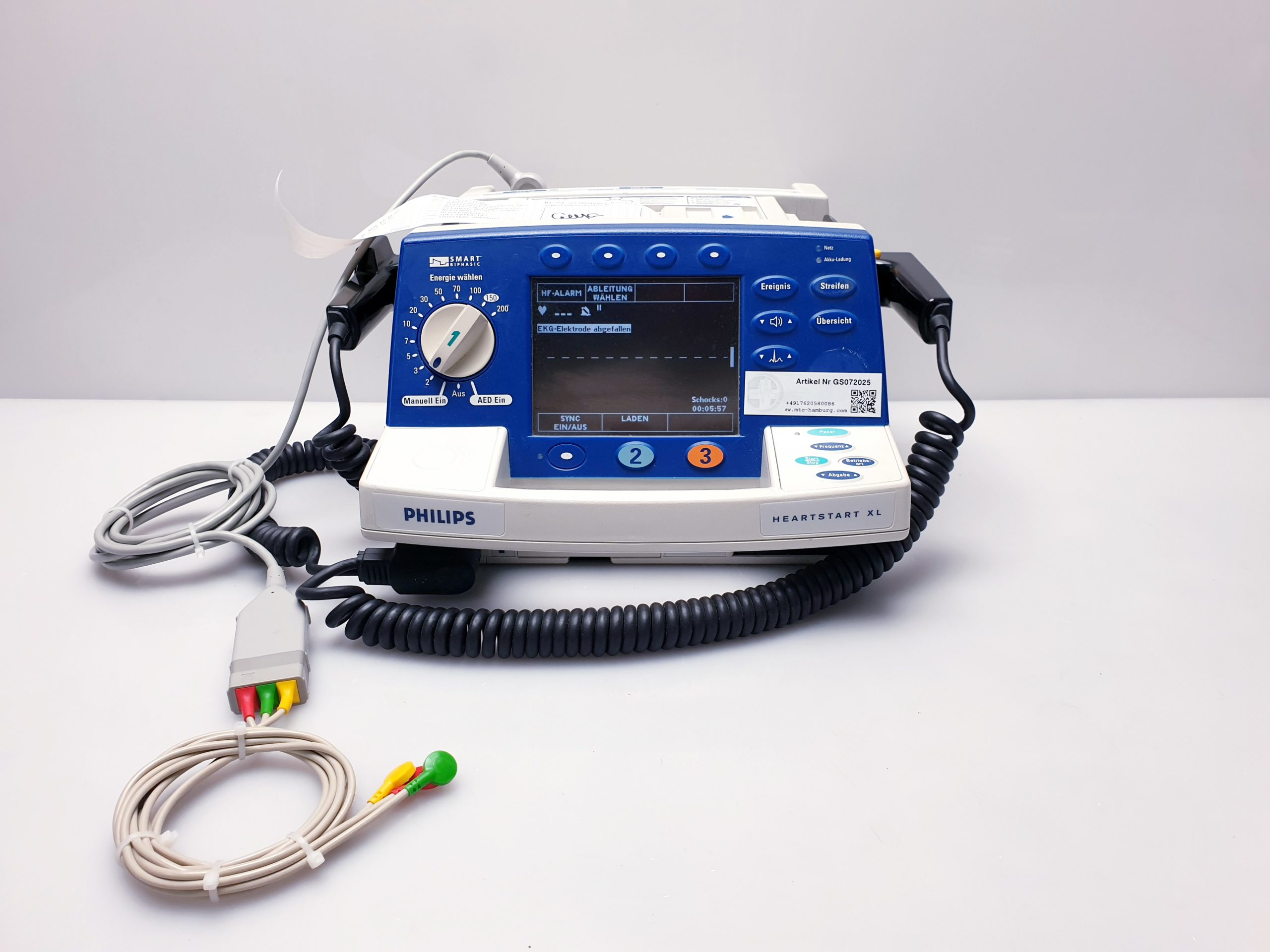 Philips Heartstart XL Biphasic Defibrillator with ECG Monitoring thumbnail 9