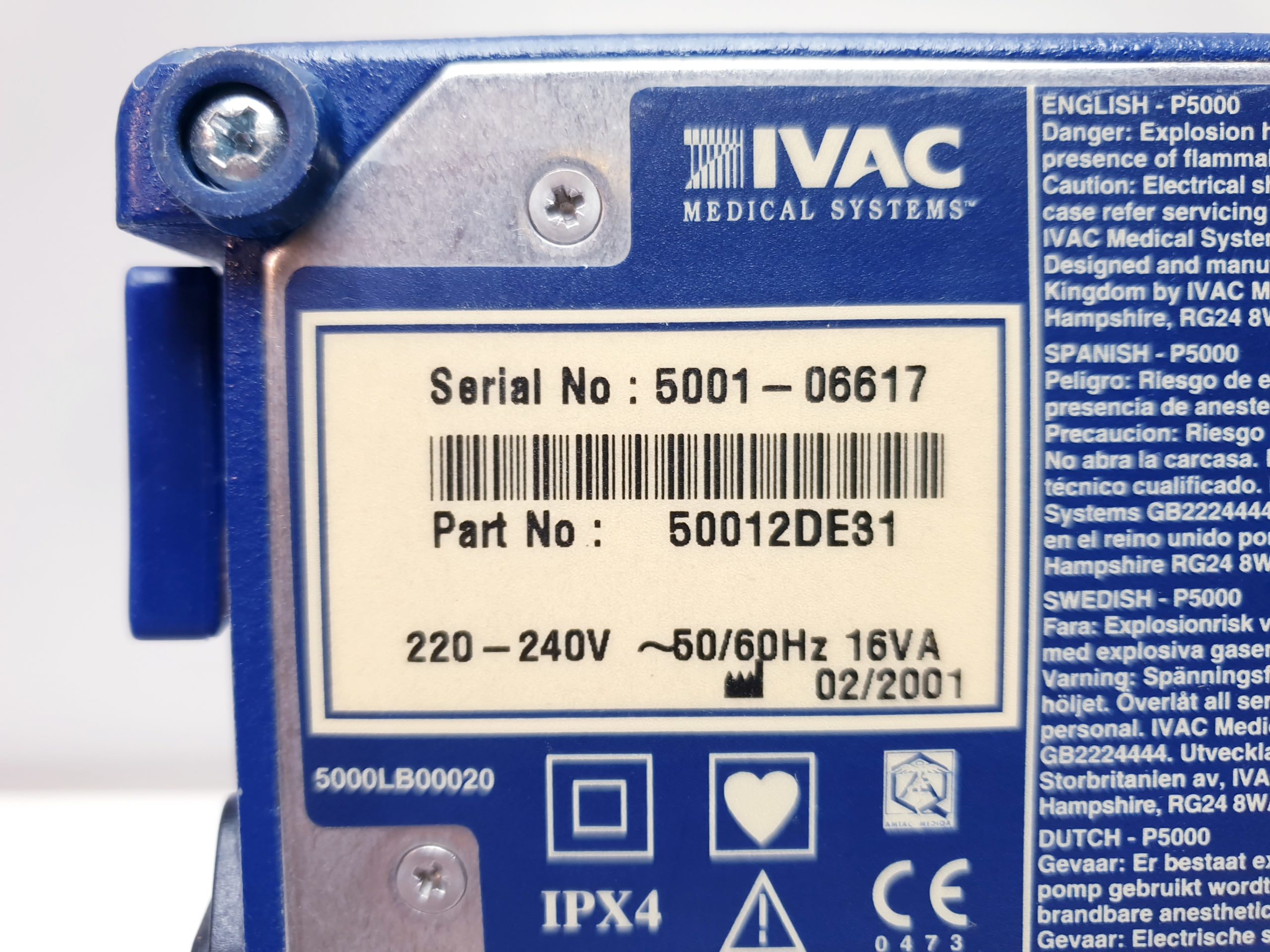 Ivac Pcam 50012DE31 Spritzenpumpe thumbnail 13