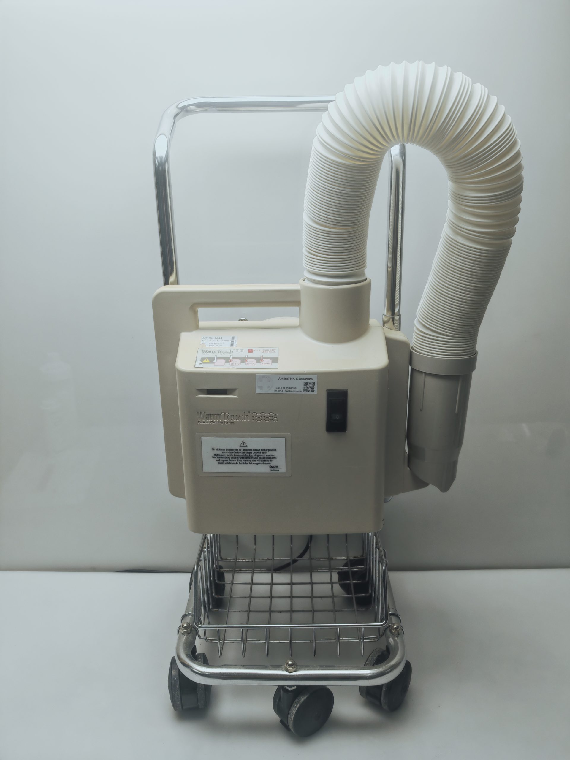 Mallinckrodt Warm touch Patient Warming Typ 501-5800 Hypothermie Wärmegerät mit Rollwagen — image 1 of 7