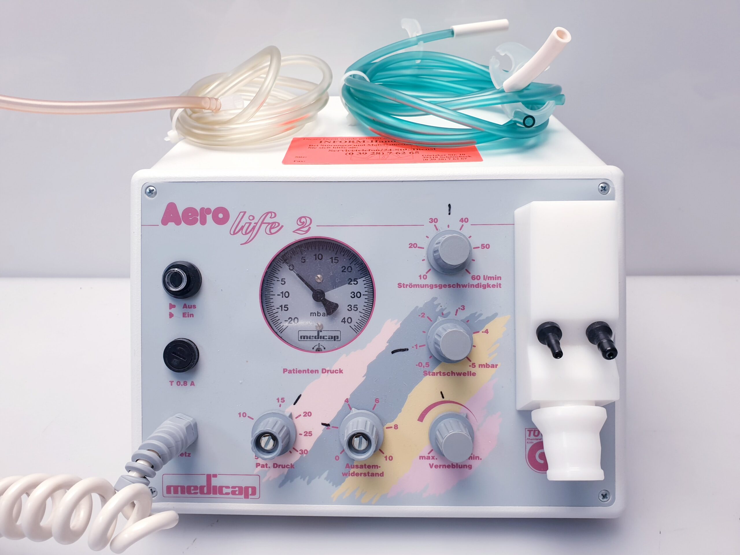 IPPB Gerät Medicap Aerolife 2 Überdruckinhalationsgerät thumbnail 4