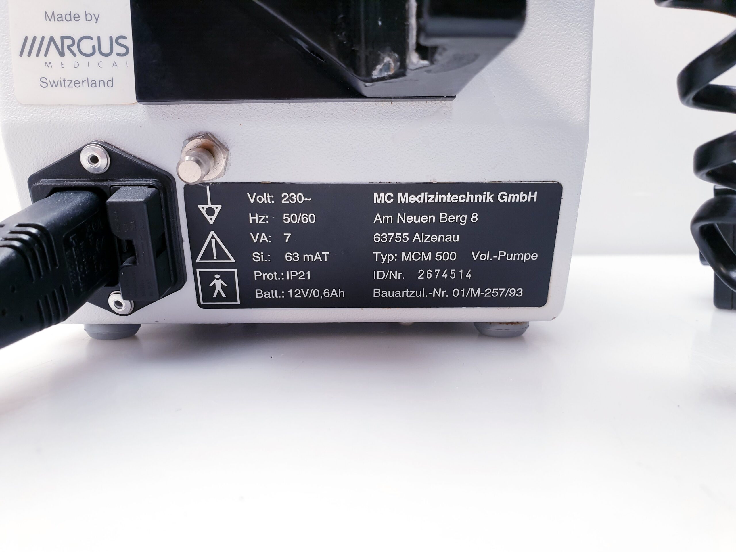 Argus Infusionspumpe MCM 500 MC500 mit Tropfensensor thumbnail 12