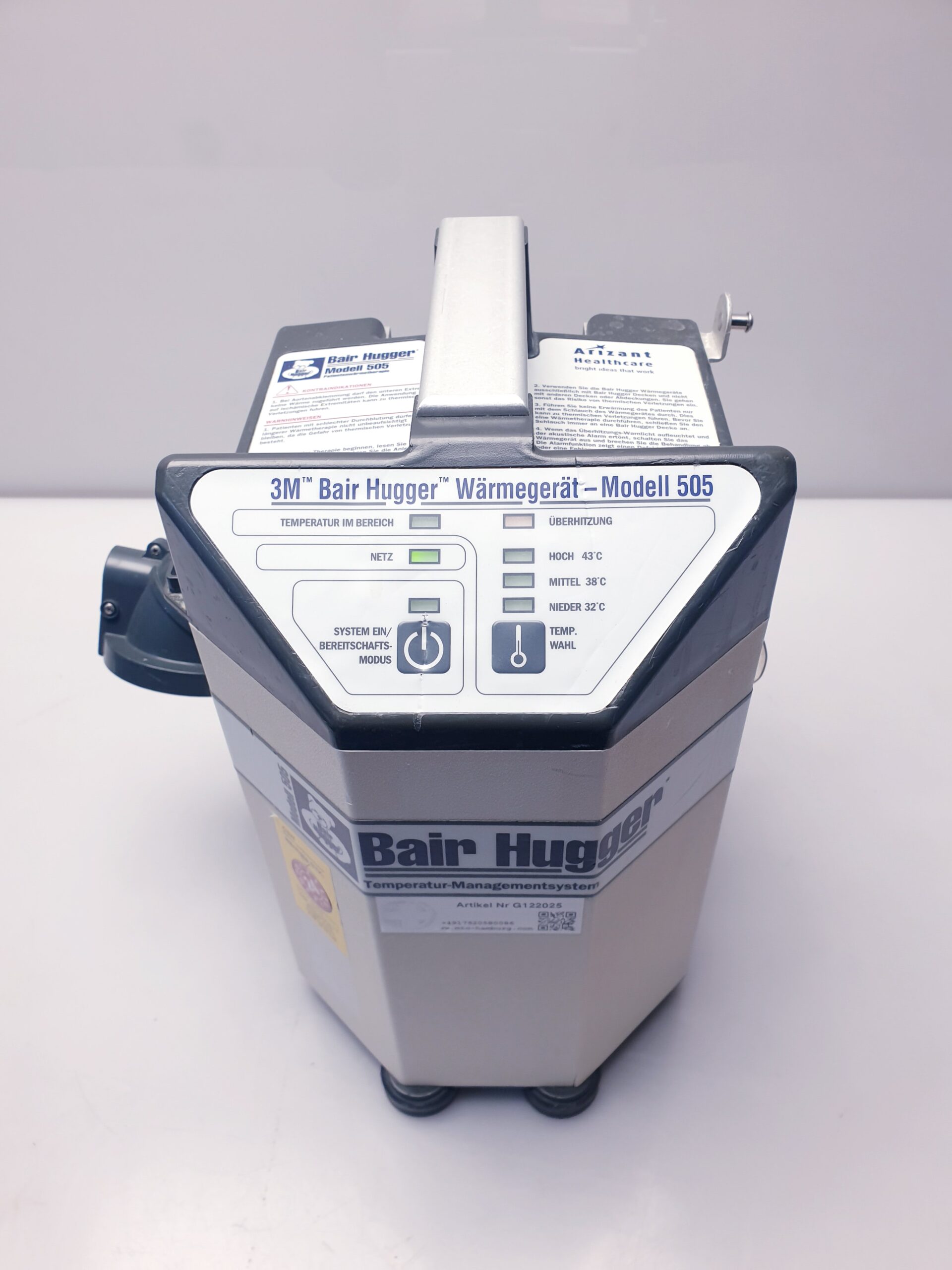 Bair Hugger Patientenwärmesystem Wärmesystem Modell 505 – defekt – ein Ausschalter Ohne Funktion thumbnail 3