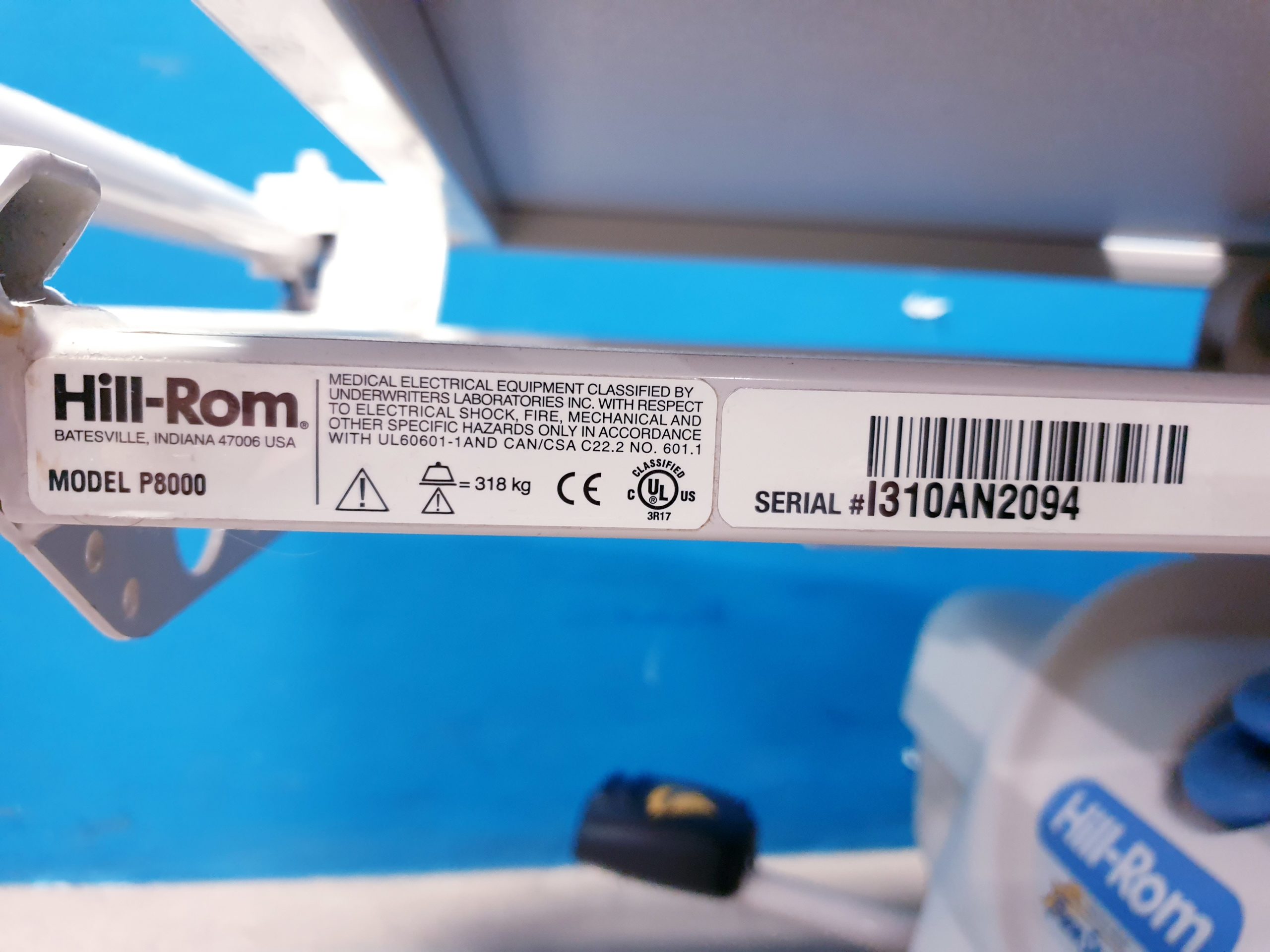 Hill-Rom P8000 – P 8000 Stretcher – Transport Liege thumbnail 15
