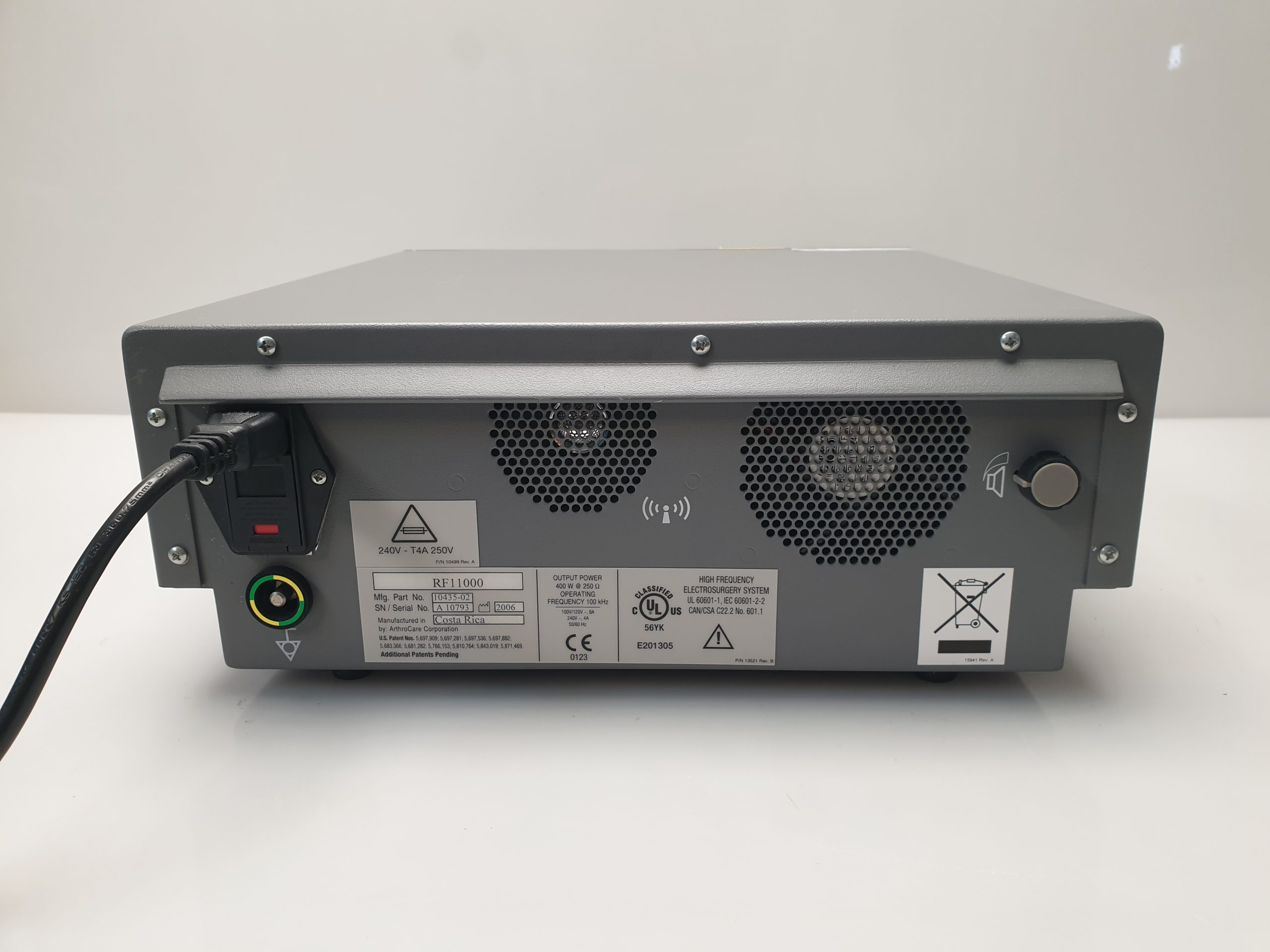 Atlas Arthrocare RF11000 Arthroscopy Controller thumbnail 7