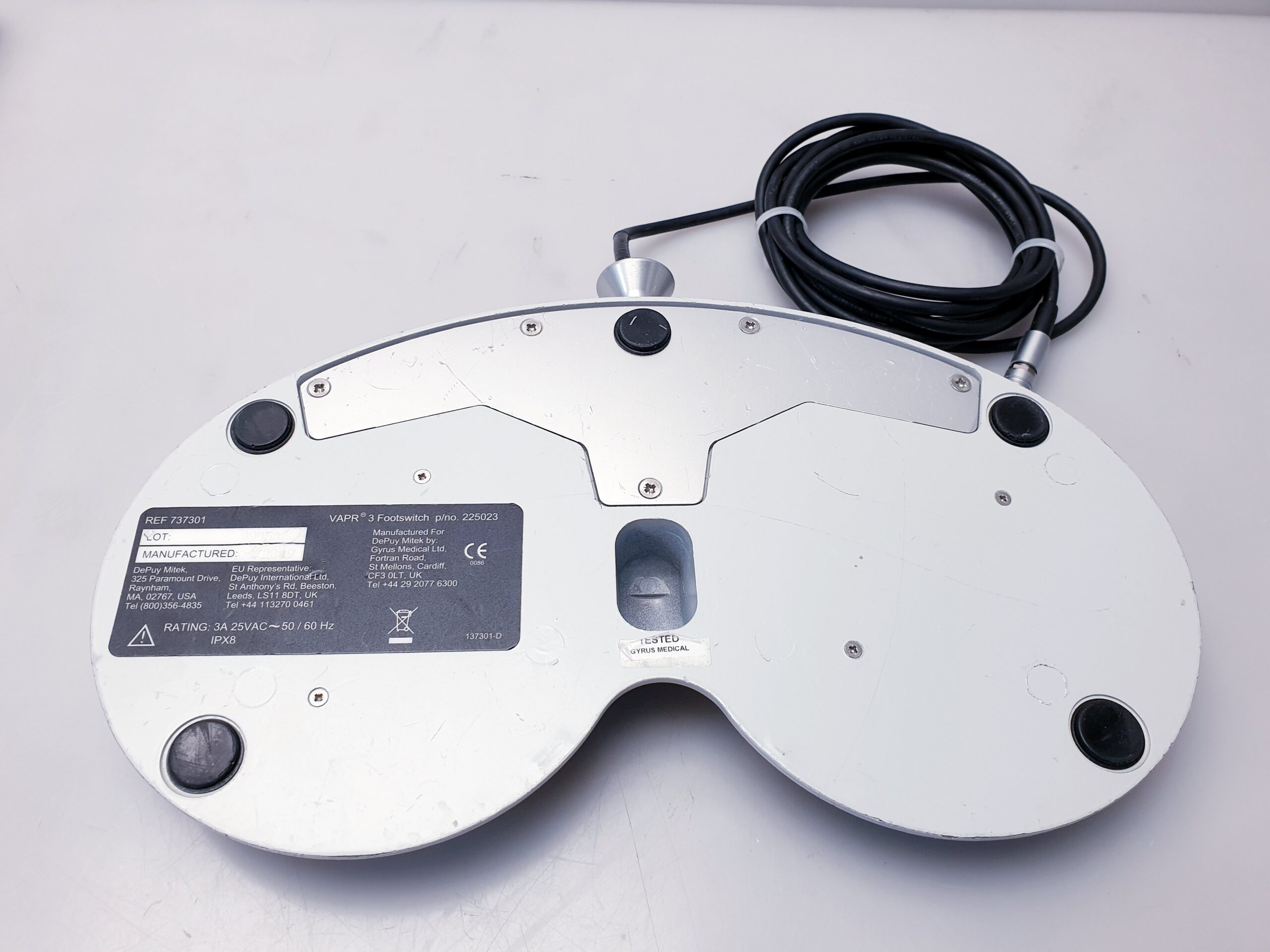 Depuy Mitek VAPR 3 225021 Generator W Foot Control 225023 thumbnail 8