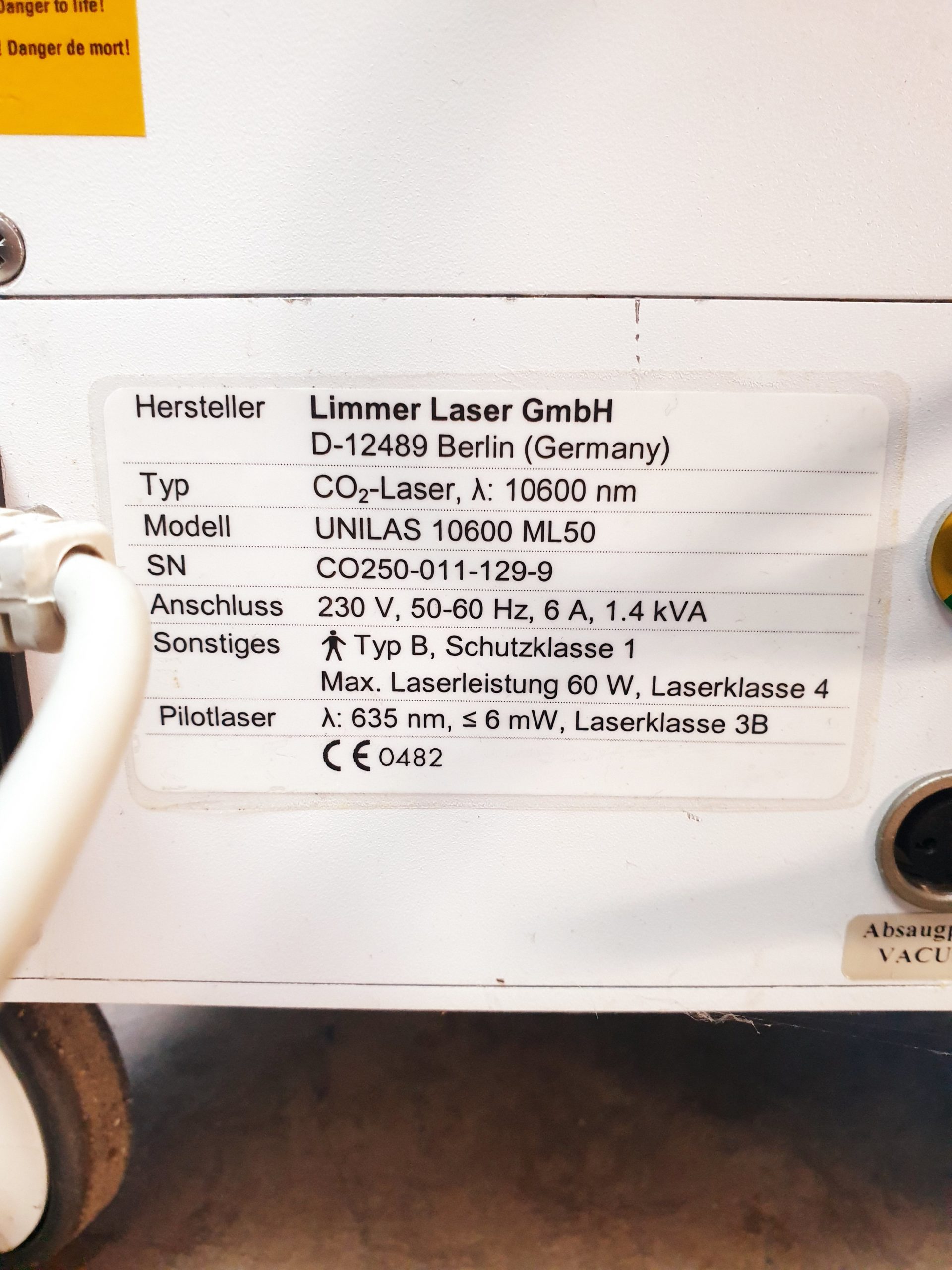 Limmer UNILAS 10600 ML50 -CO2 Laser thumbnail 5