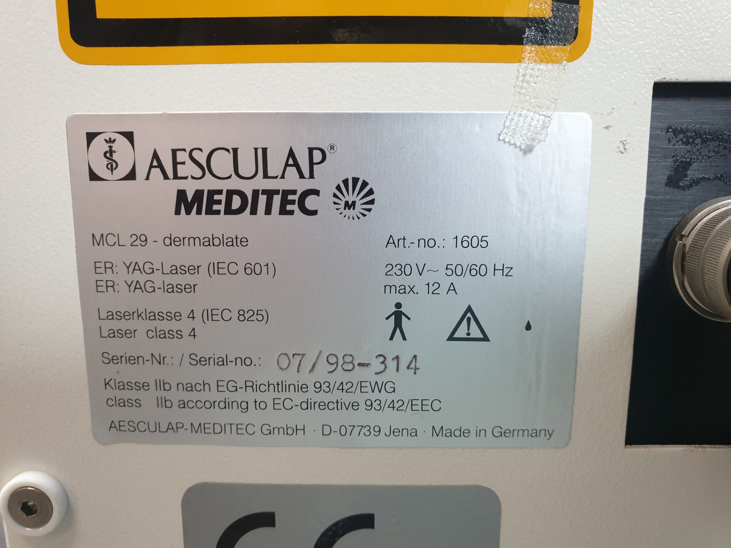 Aesculap MEDITEC MCL 29 Dermablate + Draeger Susy thumbnail 19