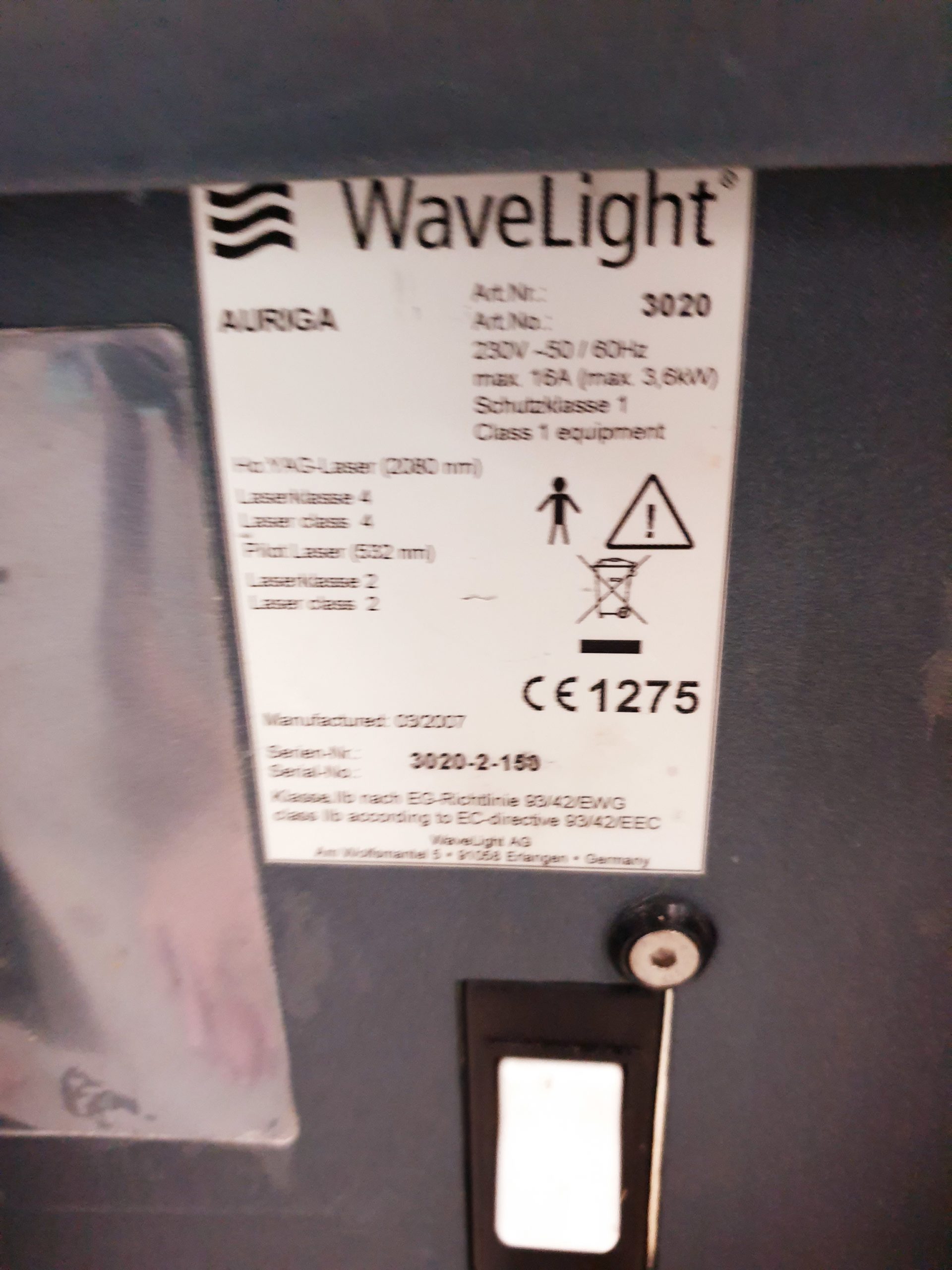 WAVELIGHT Auriga – Laser – defekt thumbnail 9