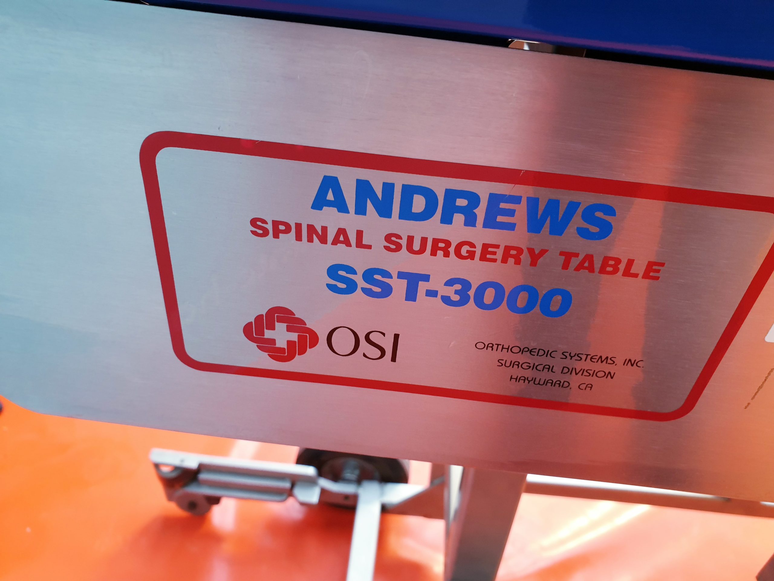 Andrews SST-3000 OSI Medical Orthopedic Spinal Surgery Table System — image 1 of 2