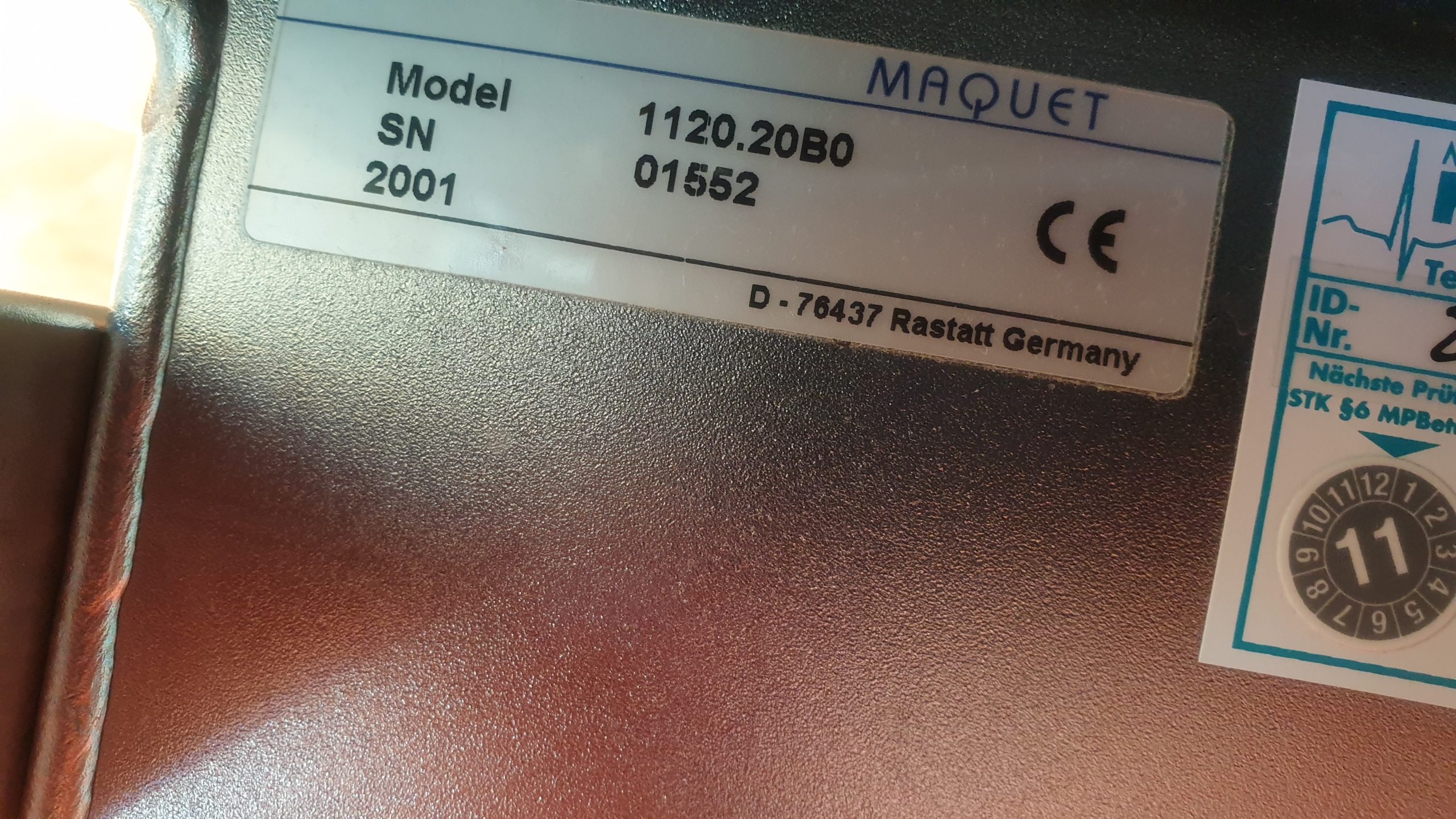 Maquet 1120.59A0 Lafette Transport Operationstisch OP Tisch mit 1120.20B0 Tischplatte — image 1 of 4