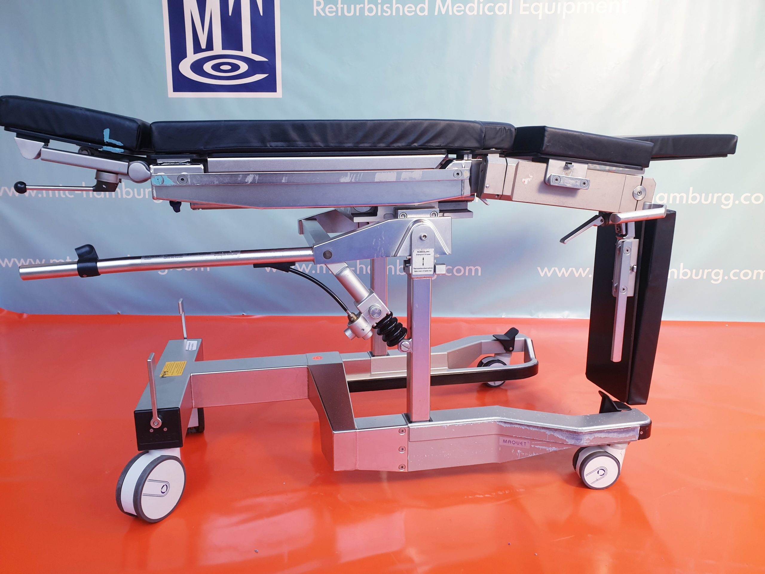 Maquet 1140.61C0 Lafette Transport Operationstisch OP Tisch mit 1150.22A0 Tischplatte — image 1 of 1