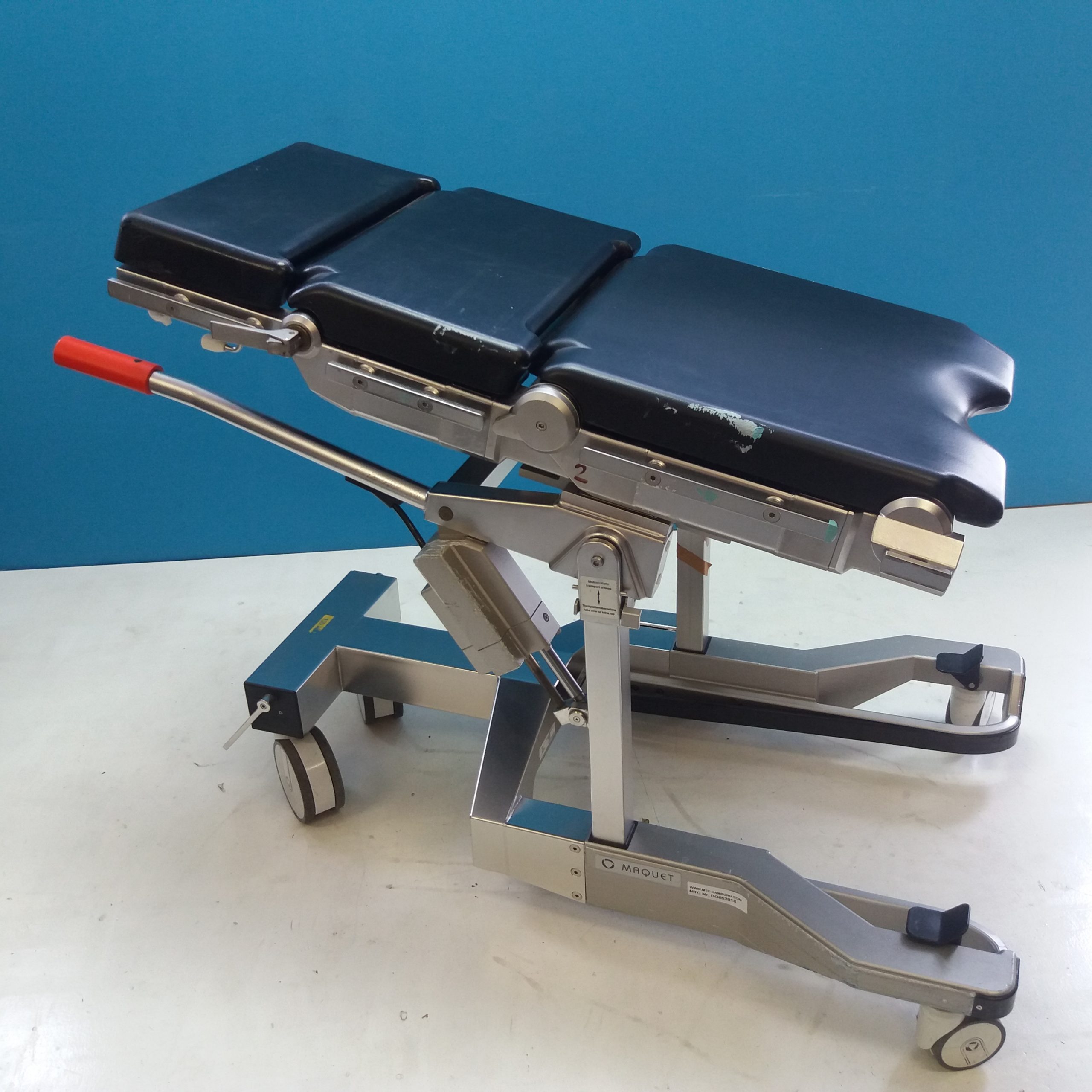 Maquet 1140.61C0 Lafette Transport Operationstisch OP Tisch mit 1150.10A0 Tischplatte Ohne Beinhater — image 1 of 7