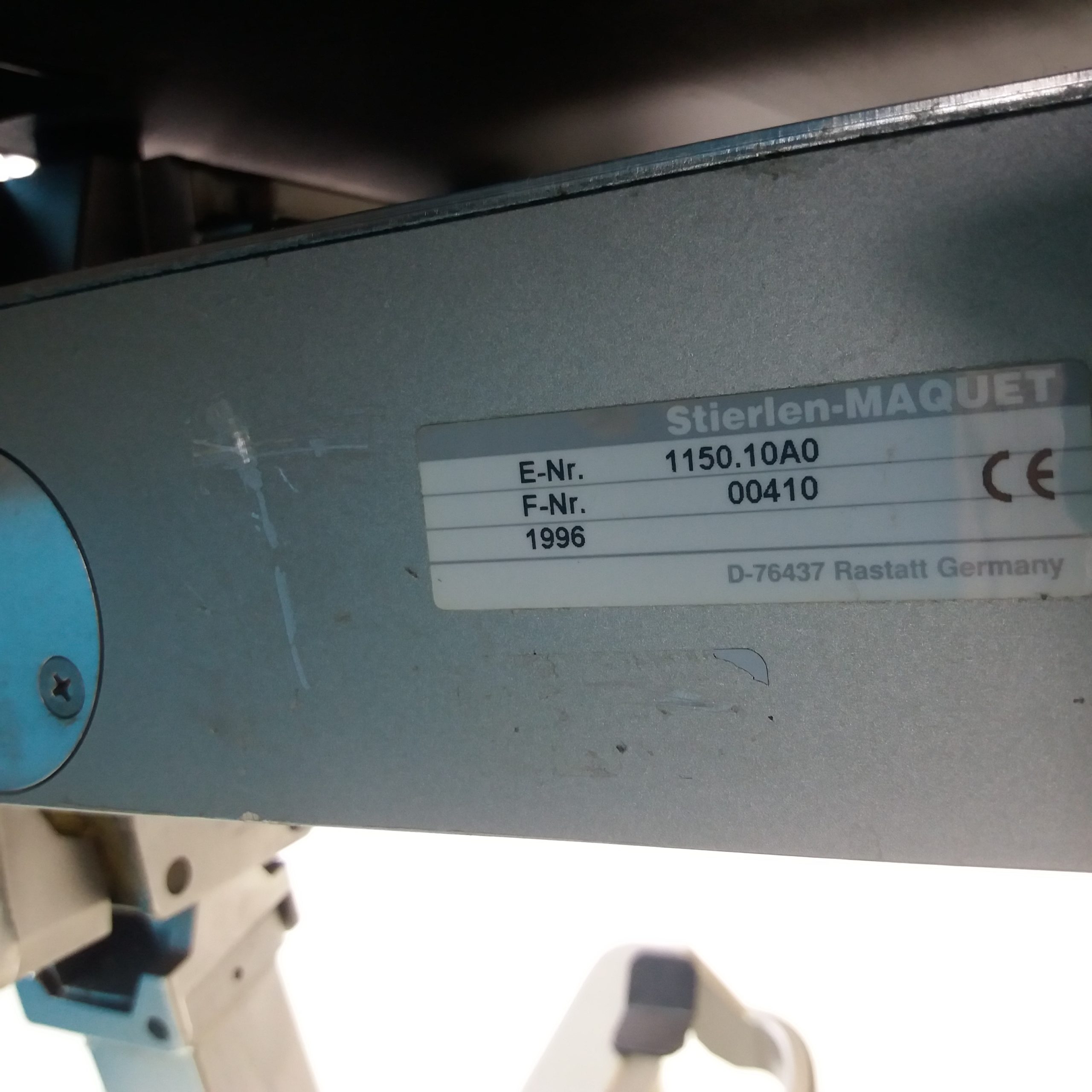 Maquet 1140.61C0 Lafette Transport Operationstisch OP Tisch mit 1150.10A0 Tischplatte Ohne Beinhater thumbnail 7