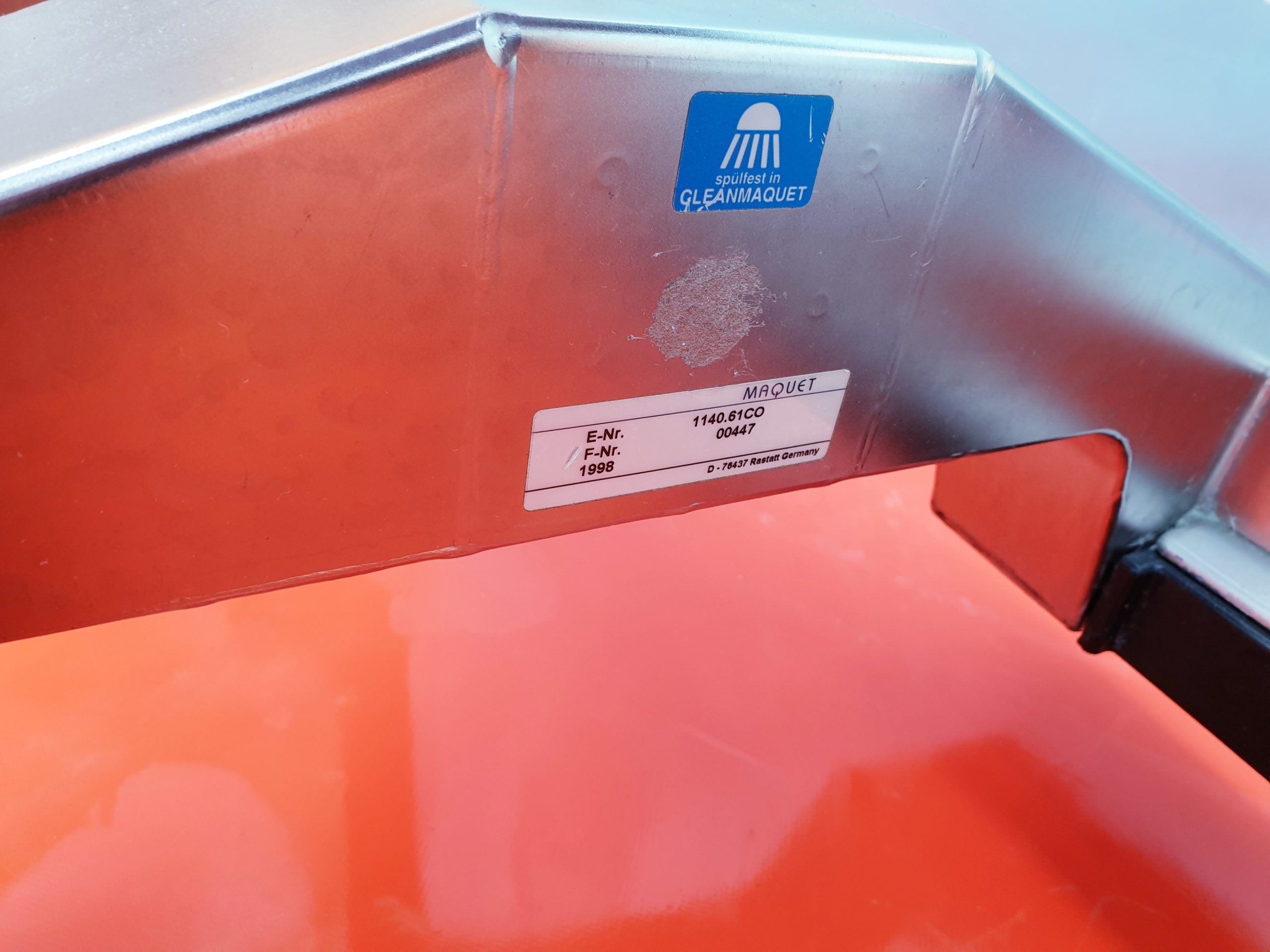 Maquet 1140.61C0 Lafette Transport Operationstisch OP Tisch mit 1150.10A0 Tischplatte thumbnail 2