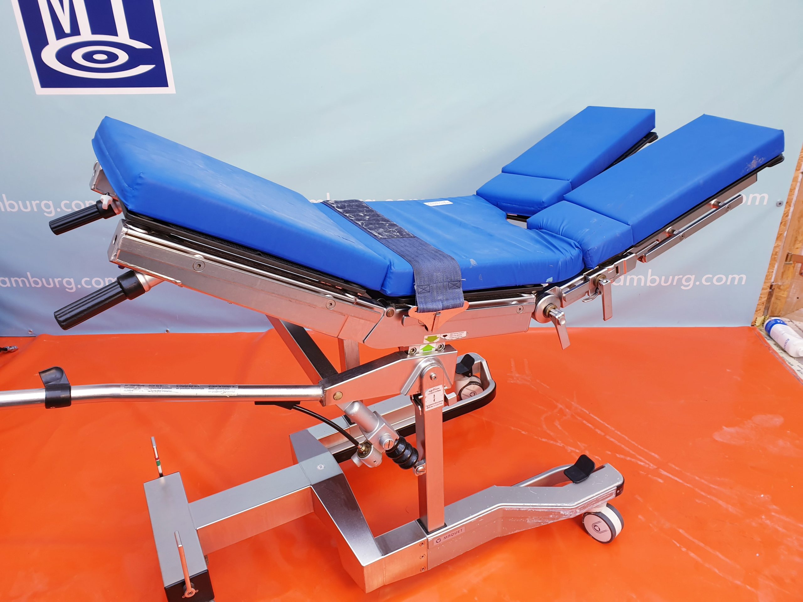 Maquet 1140.61C0 Lafette Transport Operationstisch OP Tisch mit 1150.10A0 Tischplatte thumbnail 3