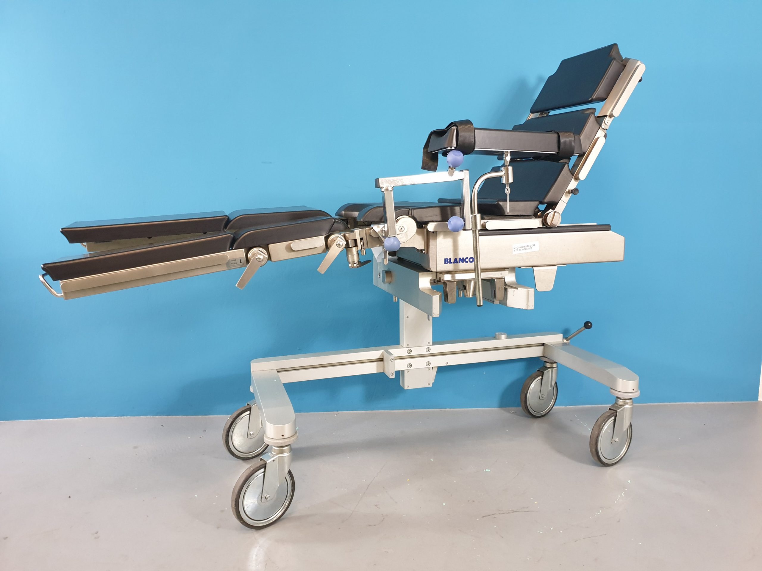 Blanco Lafette für BMT 500/2 // BMT500/2 Operationstisch OP-Tisch — image 1 of 5