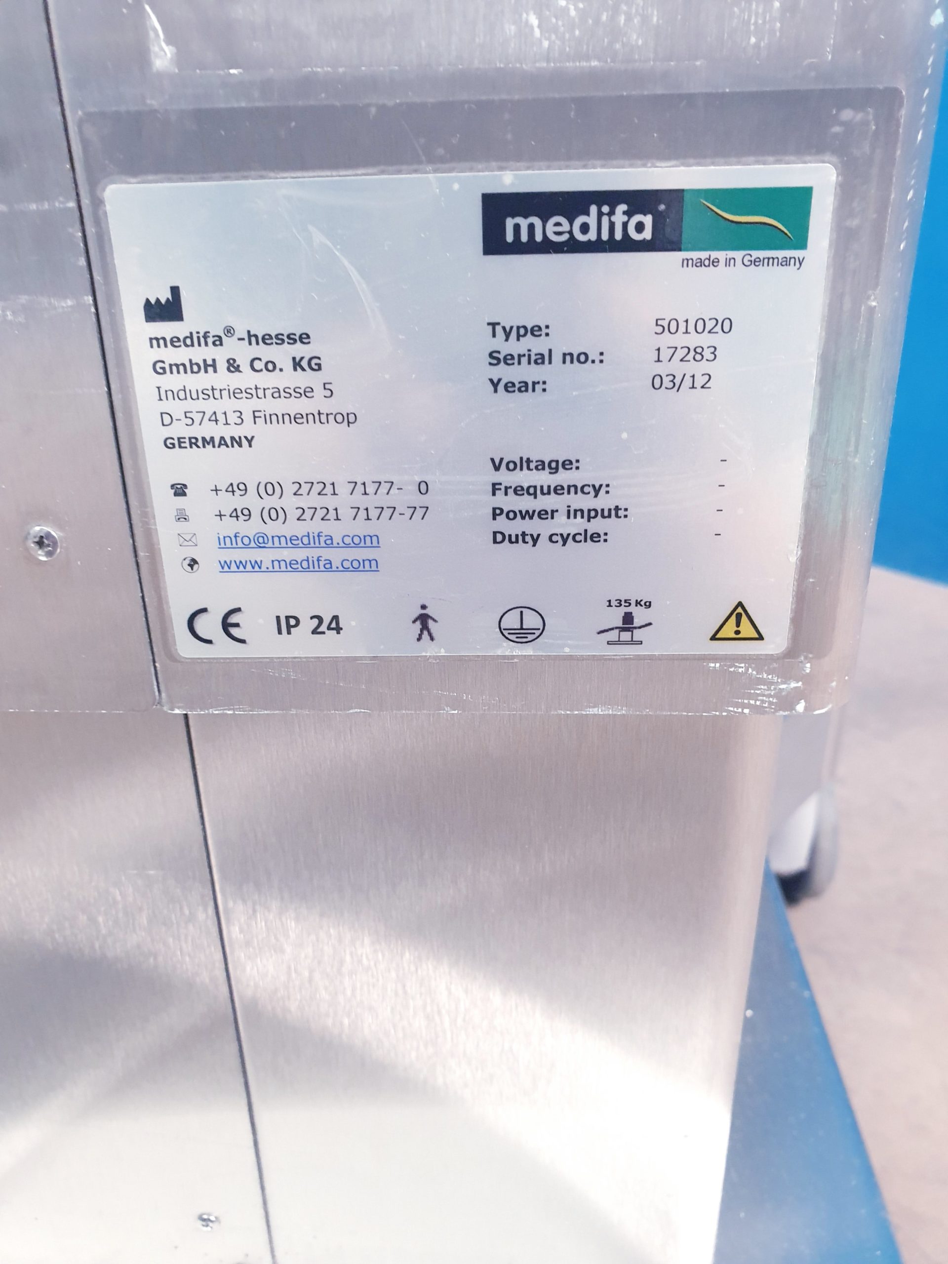 Medifa Mat 5000 Ref – 501020 – OP-Tisch Fahrbar -Liege thumbnail 11