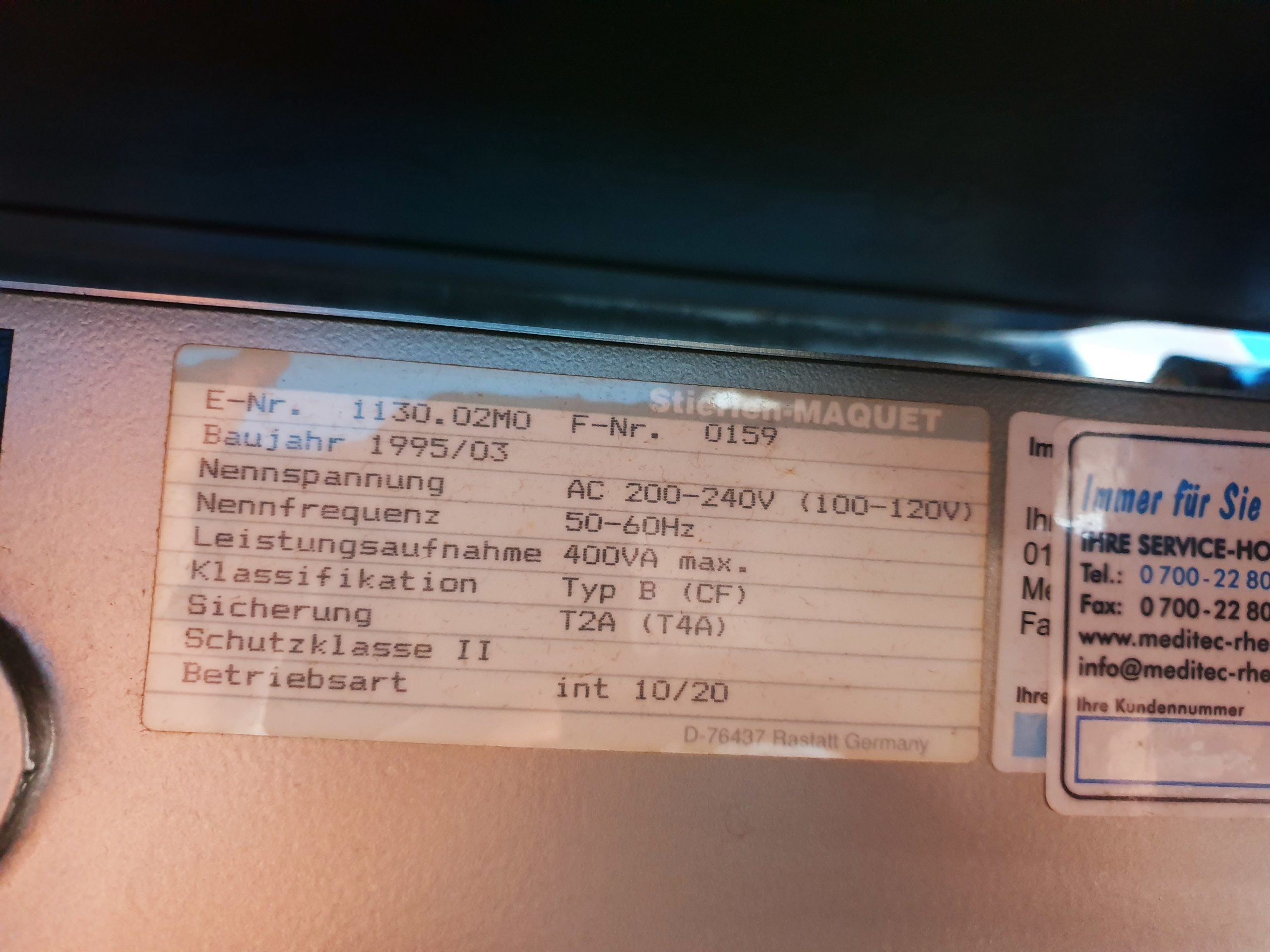 Maquet 1130.02M0 // 1130 Op-Tisch Elektrisch mit Fernbedienung thumbnail 20