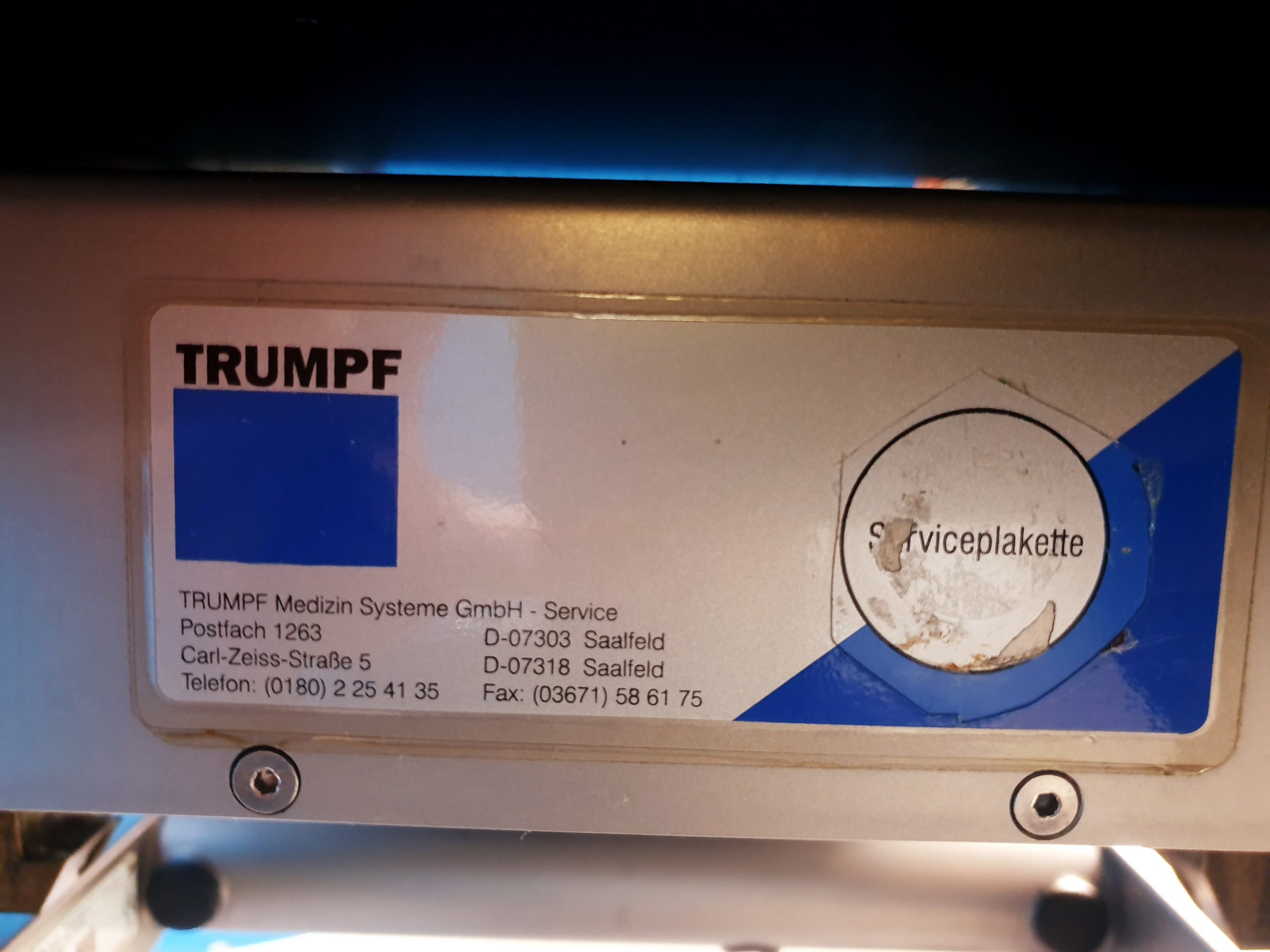 Trumpf JUPITER SF – Shuttle 3.7 360 Op Tisch System thumbnail 14