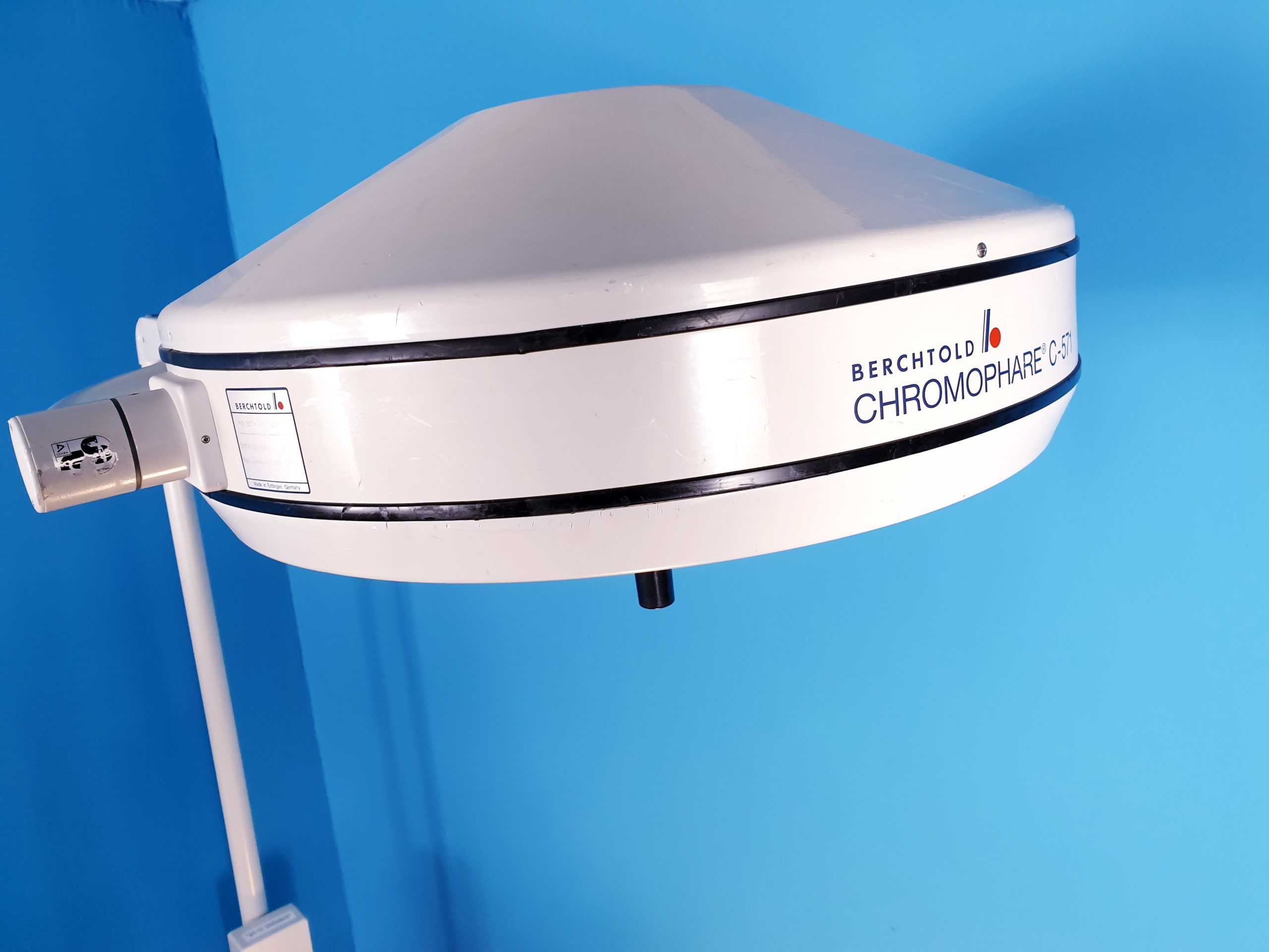 Berchtold Chromophare C571 Untersuchungsleuchte OP Lampe Fahrbar thumbnail 2