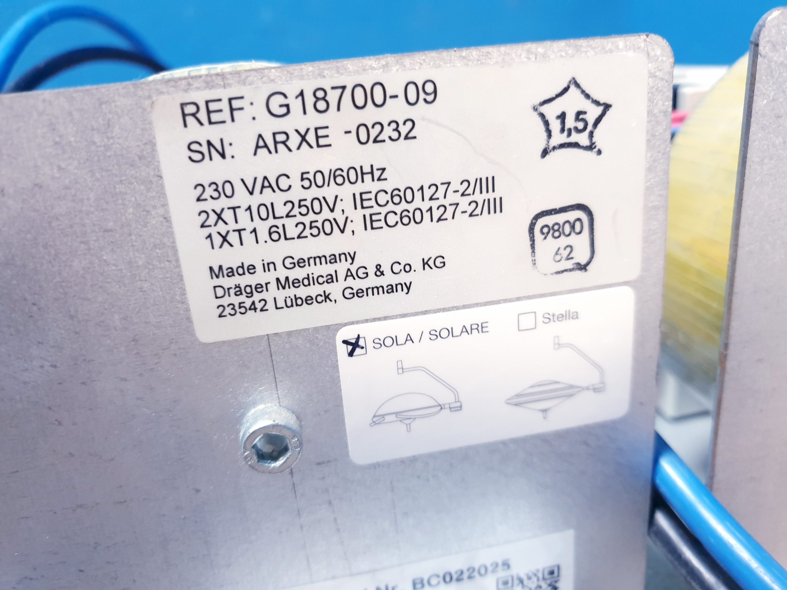 Dräger – Draeger G18700-09 Sola Netzteil thumbnail 12