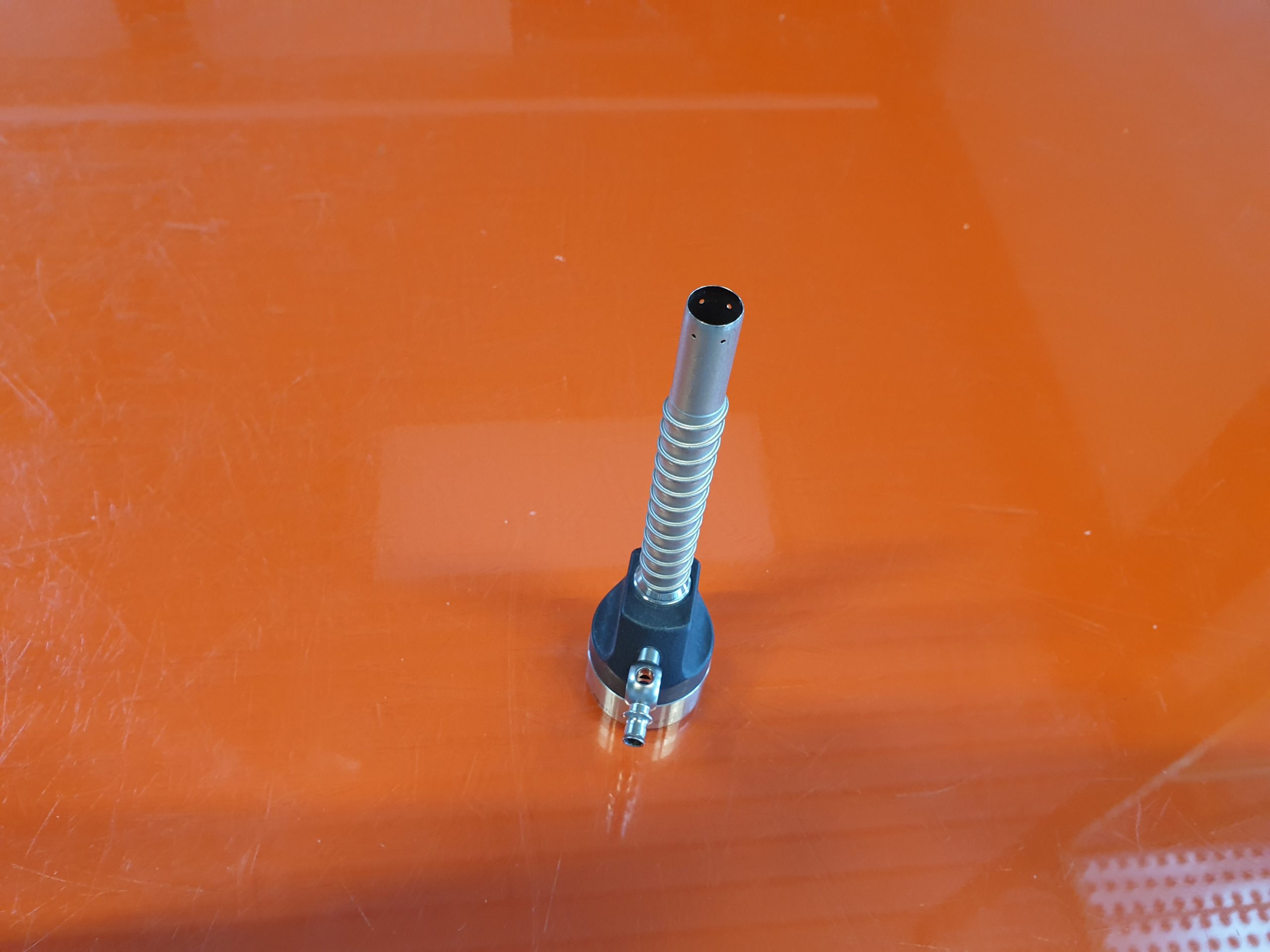 Richard Wolf 8923.024 RIWO-ART-Trokarhülsen mit Magnet-Kugel-Ventil + 8923.014 Sliding Cone Laparoscopy for 10 mm Trocar Sleeves for “open laparoscopy / pelviscopy” Gleitkonus für 10 mm-Trokarhülsen + 8923.103 Trocar Sleeves 10 mm with insufflation tap T thumbnail 2
