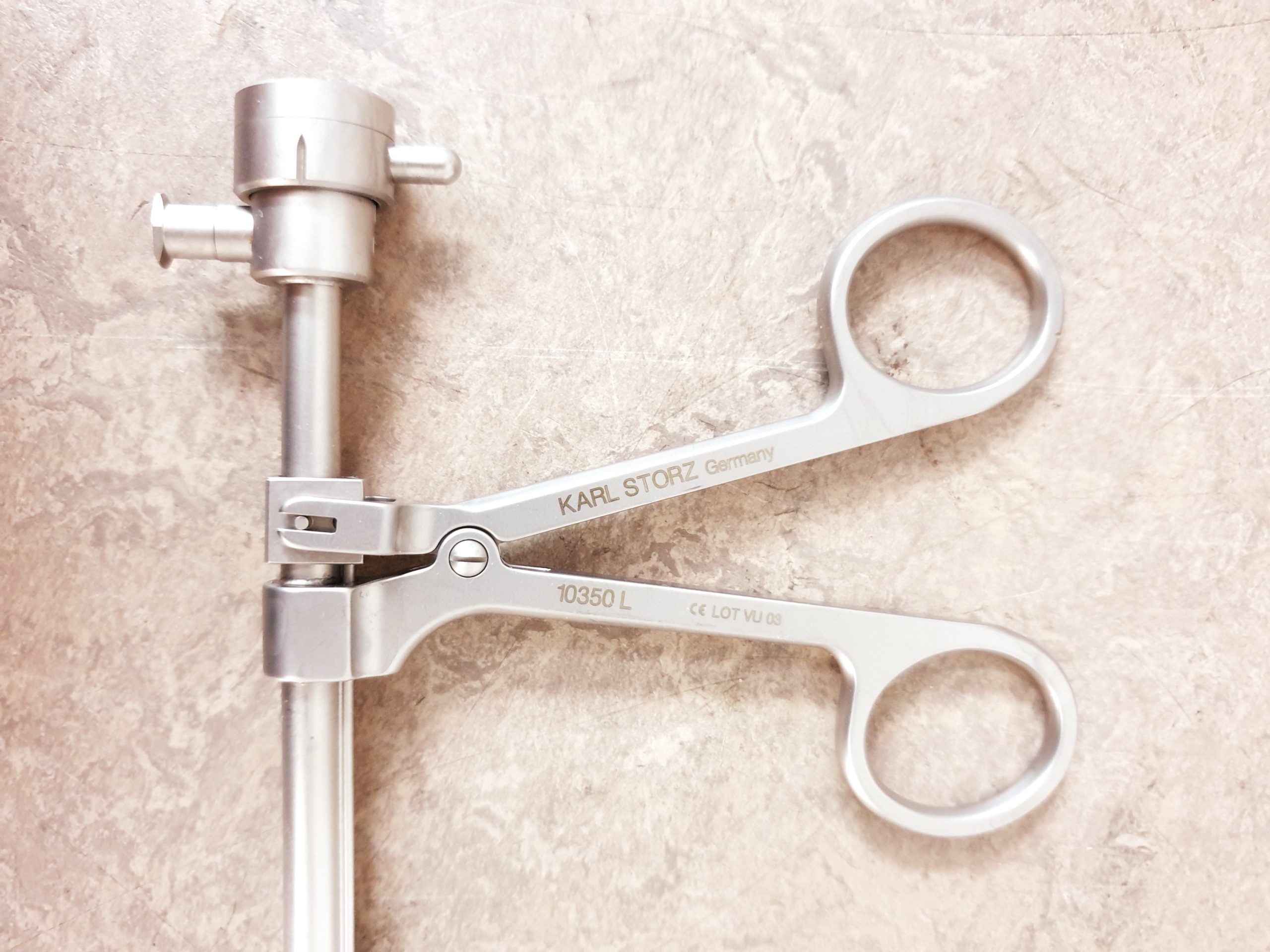 Karl Storz 10350L Surgical Round Optical Biopsy Cup Forceps Stainless Steel thumbnail 2