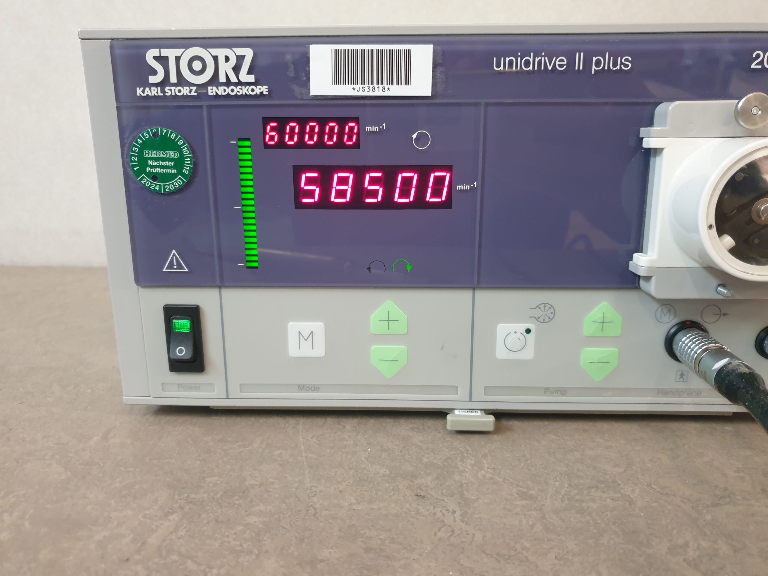 Karl Storz Unidrive II PLUS 207115 20 // 20711520 + STORZ KARL 20711070 Connecting Cable + 20711030 Unidrive II High Performance EC Motor + 252570 thumbnail 3