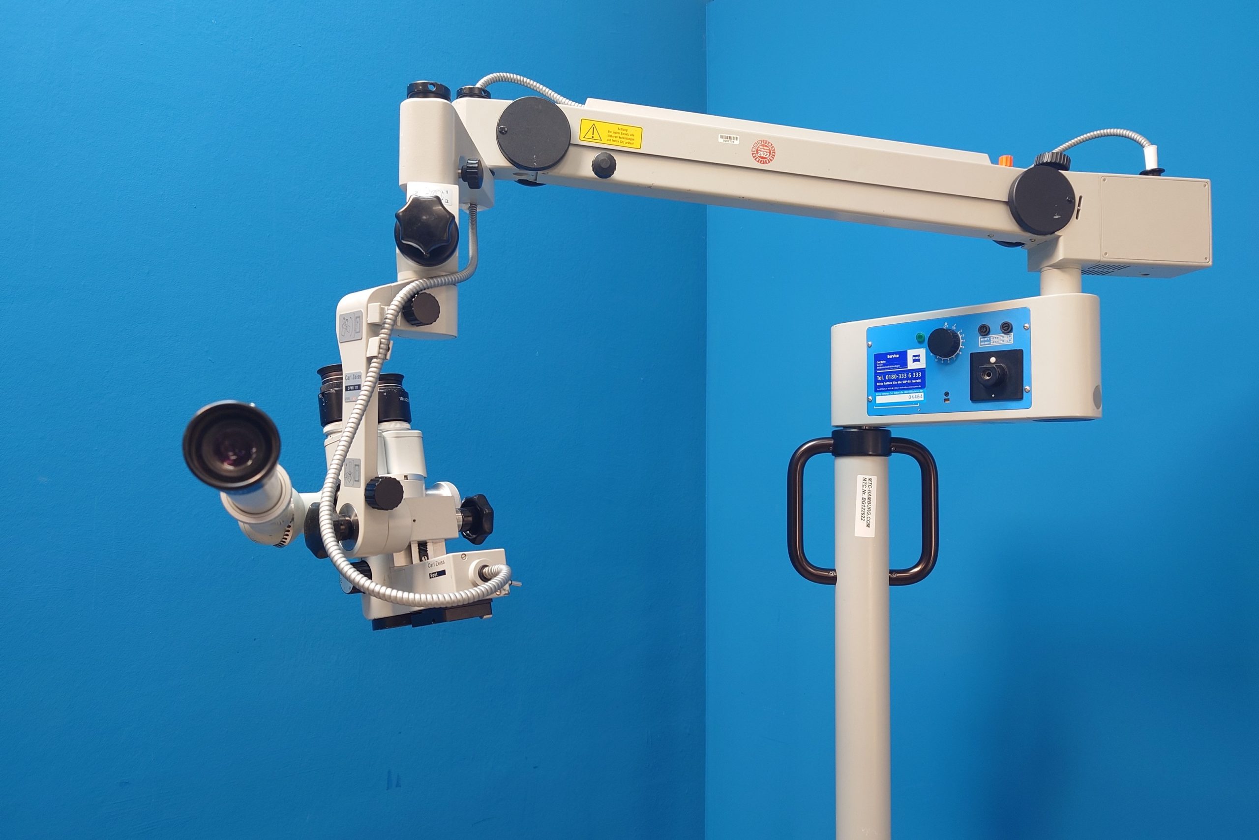 Zeiss OPMI 111 F=200 mit Mitbeobachter auf Bodenstativ S21 Mikroskop thumbnail 10
