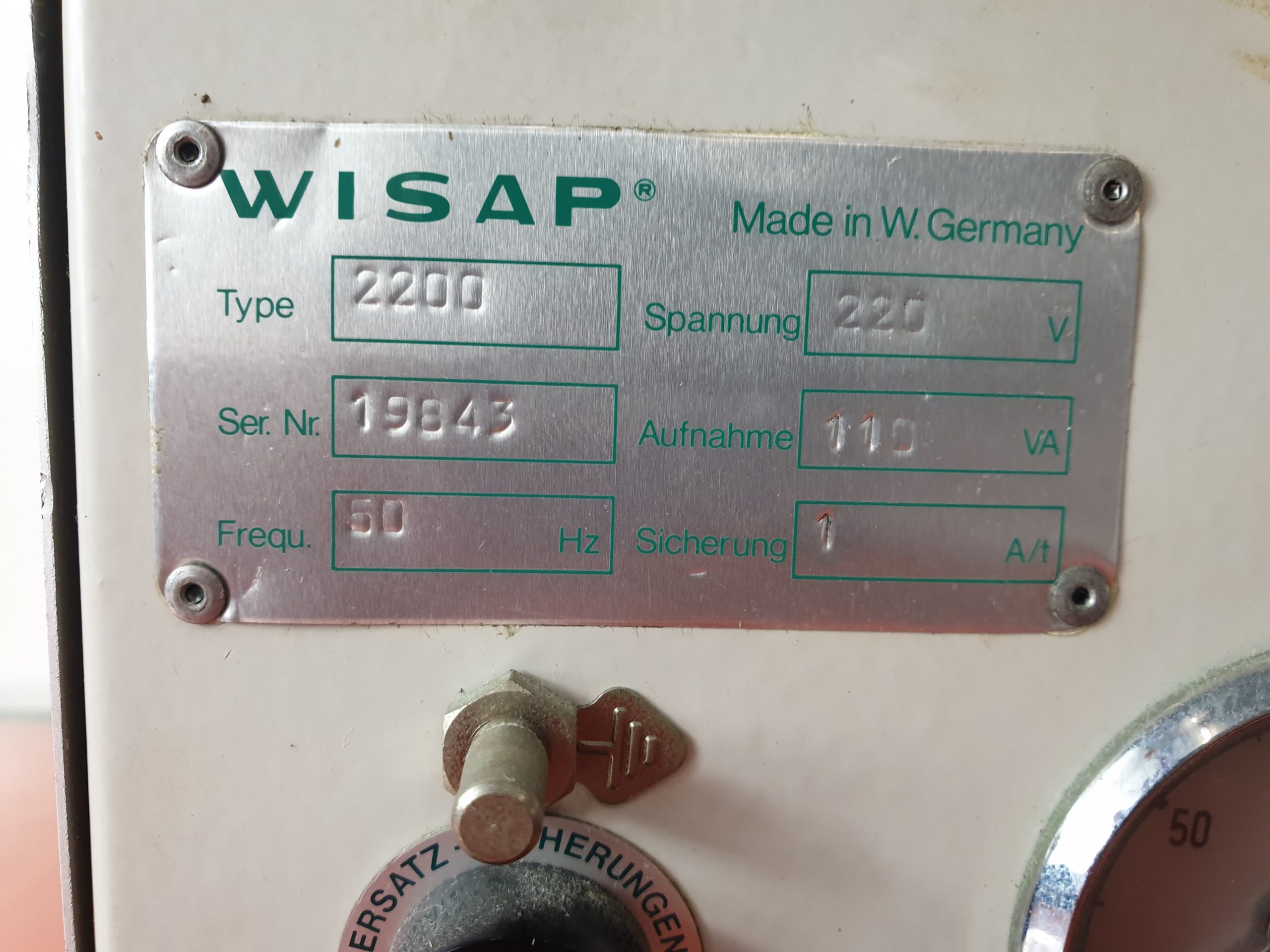 Wisap 2200 Universal Pertubationsgerät CO2 Insufflator nach Fikentscher Semm thumbnail 3