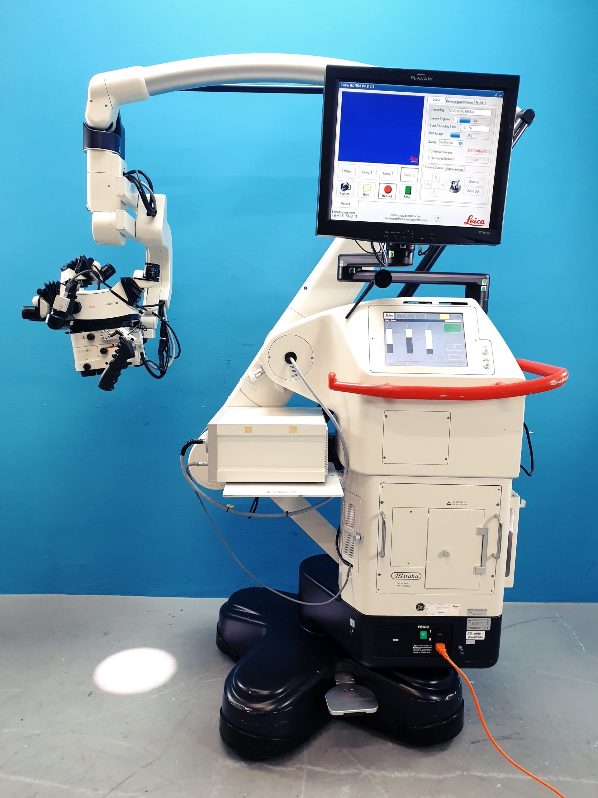 Leica OH4 M525 FL400/800 ULT500 mit Leica MDRS4 + Storz D-Light C 20 1336 20 Mikroskop neurologisches Mikroskop + ExWave HAD 3CCD — image 1 of 45