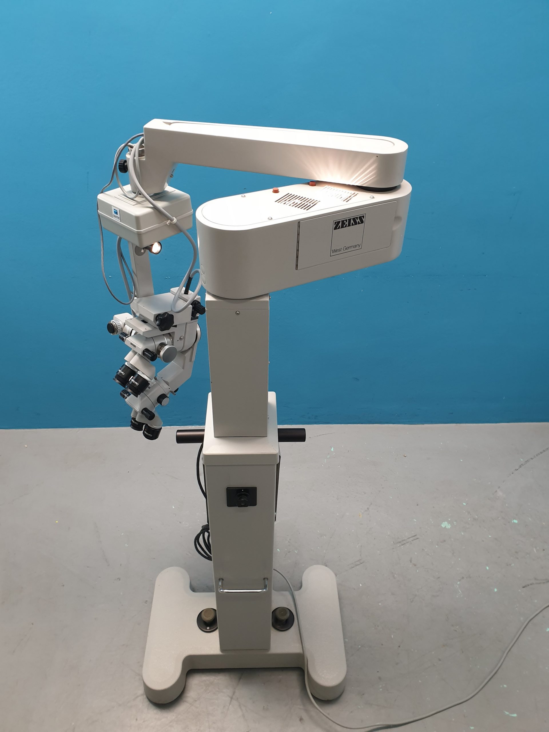 Carl Zeiss MDI XY f=170 // F200 // f107 // OP Mikroskop auf S22 Stativ für Urologie , …… thumbnail 15