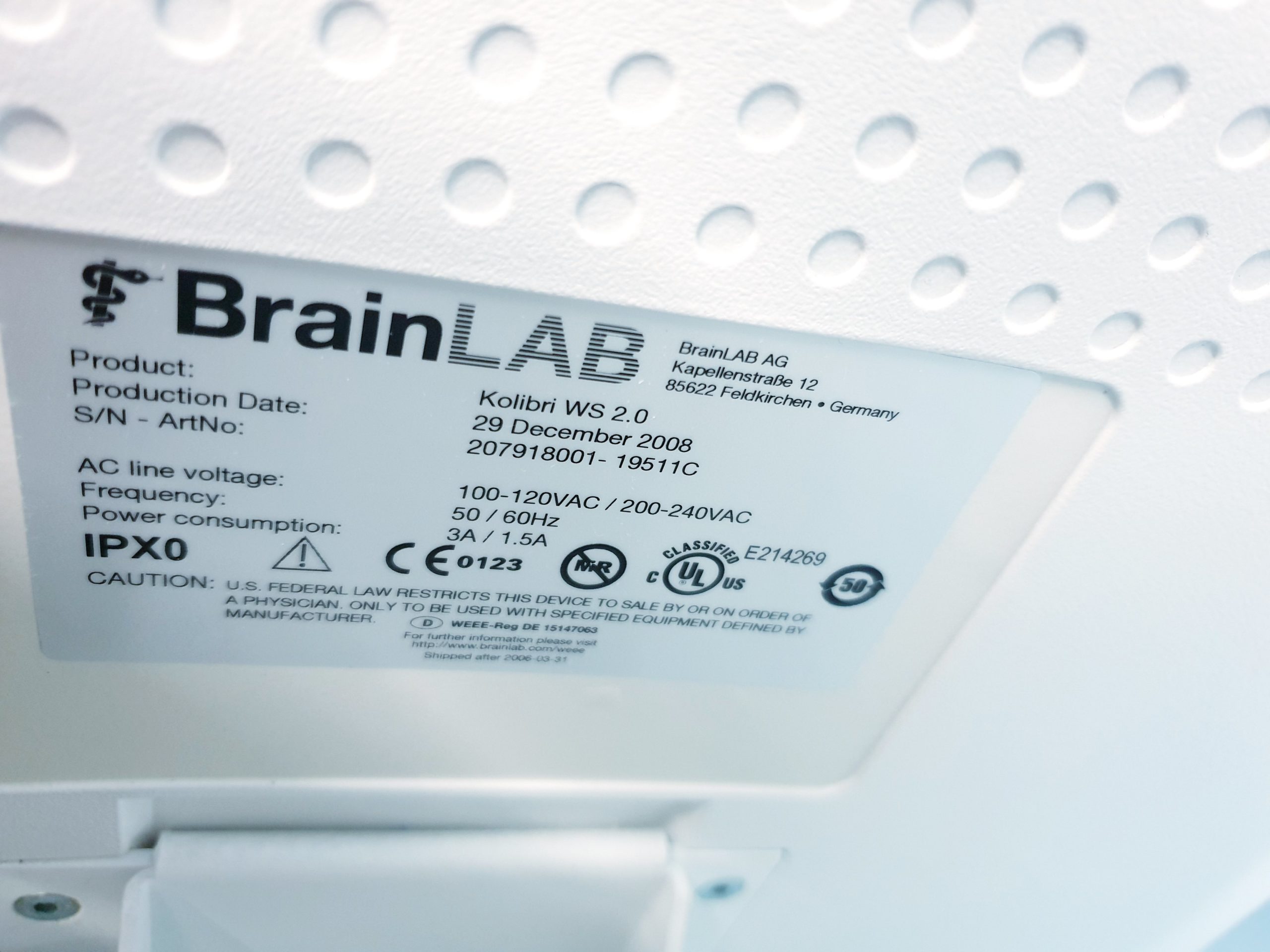 Brainlab Kolibri WS 2.0 Kolibri Camera Kit Navigation System thumbnail 4