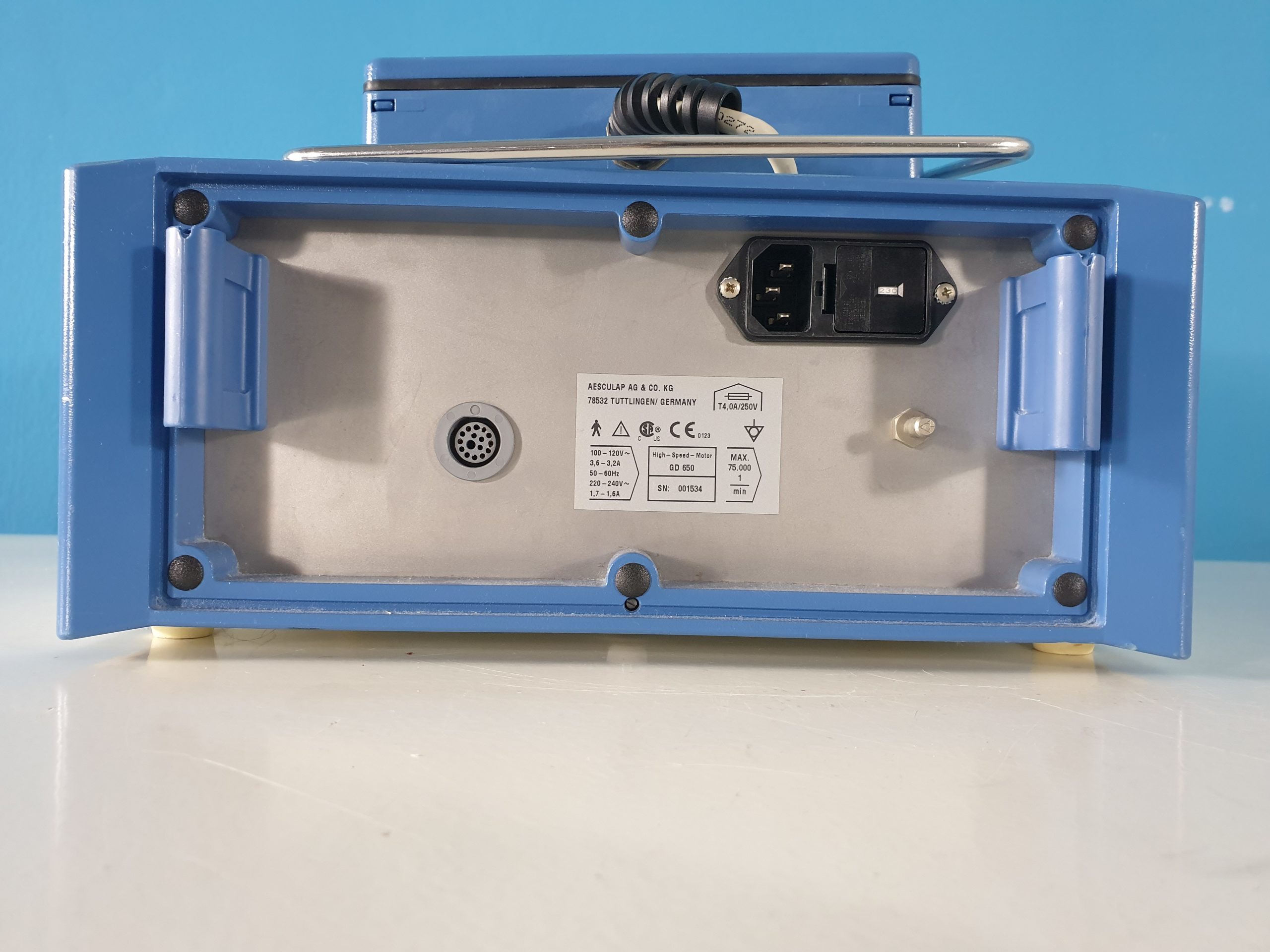 Aesculap GD 650 Micro Speed EC Surgical Drill Surgery + Footswitch GD 660 — Pump Motor Unit thumbnail 5