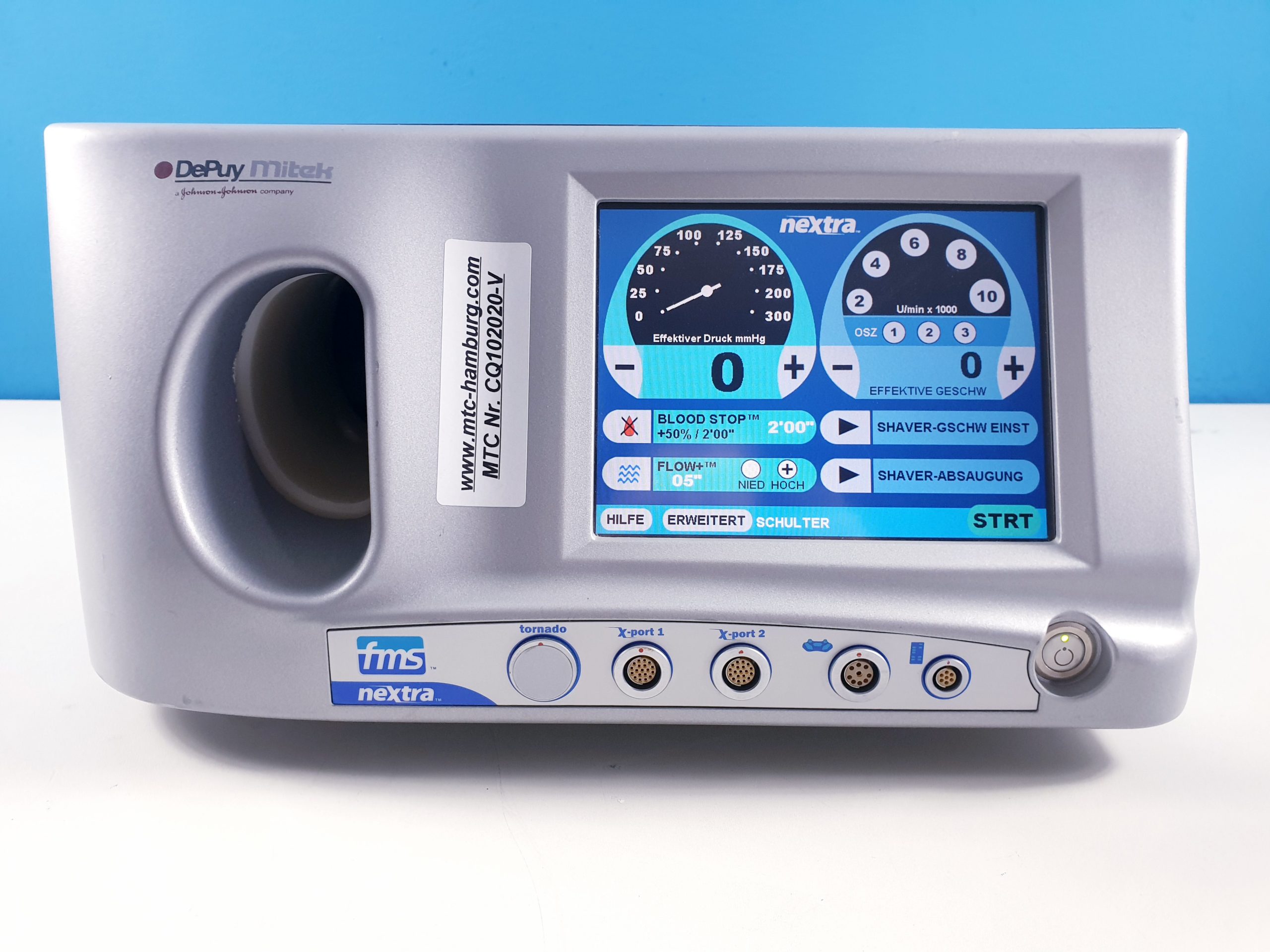 DEPUY MITEK FMS NEXTRA TOUCHSCREEN ATHROSCOPIC SHAVER PUMP SYSTEM GENERATOR — image 1 of 6