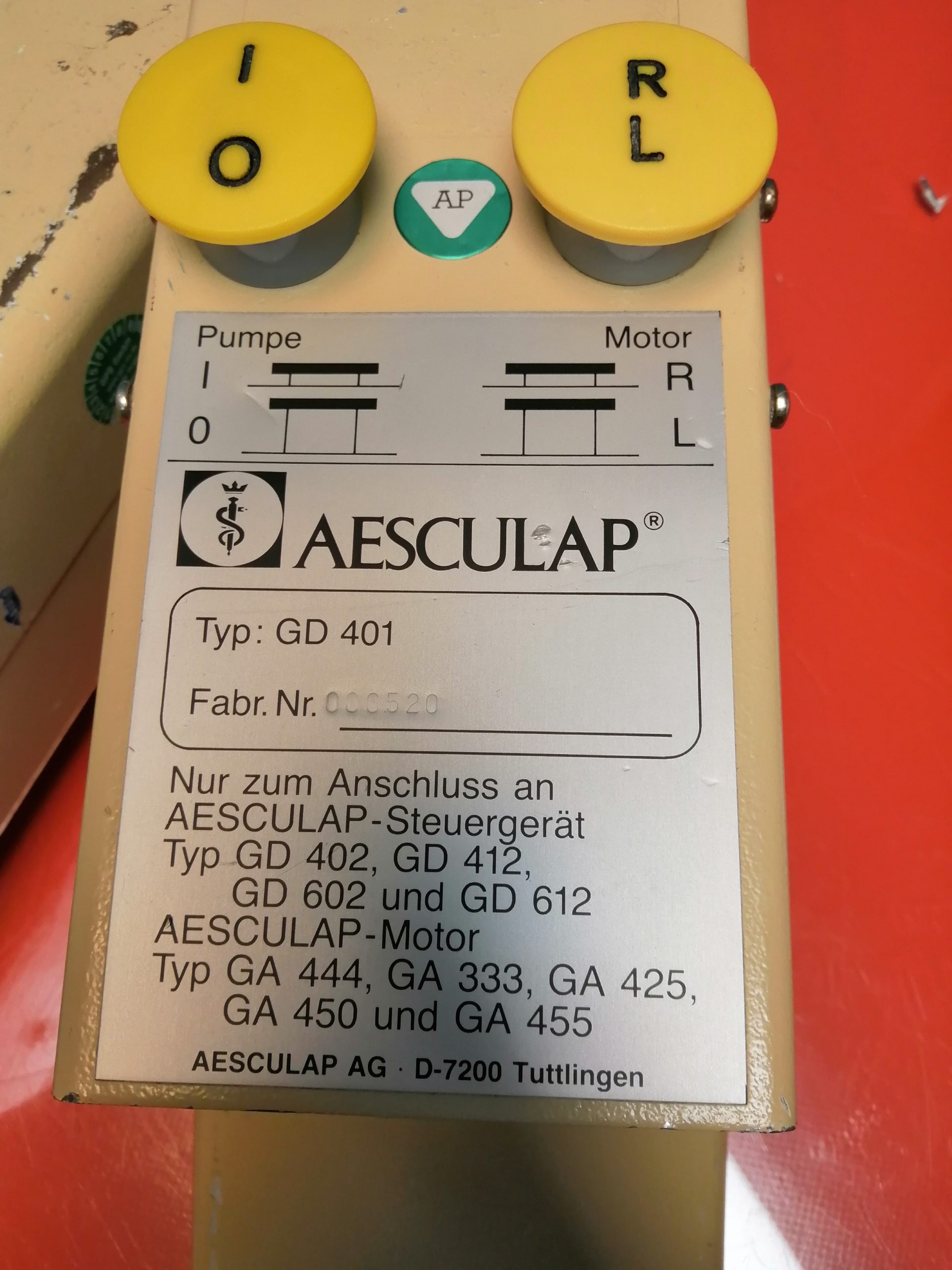 Aesculap Elan-E Set mit Fussschalter thumbnail 5