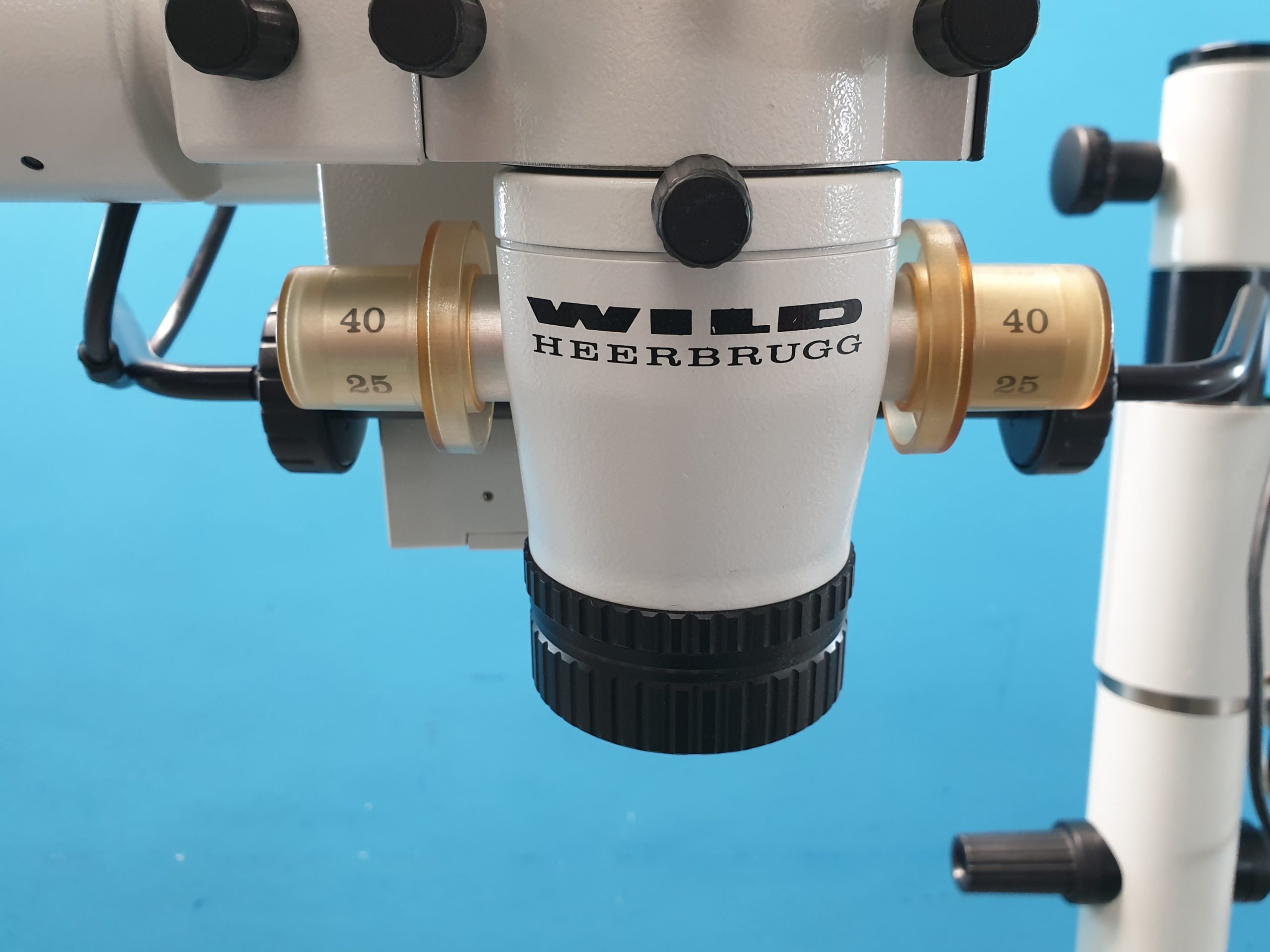 LEICA WILD M655 OP-Mikroskop // Wild Heerbrugg M655 Microscope F=250 + F=300 + F=400 + Storz Adapter 4435325 f=85mm thumbnail 7